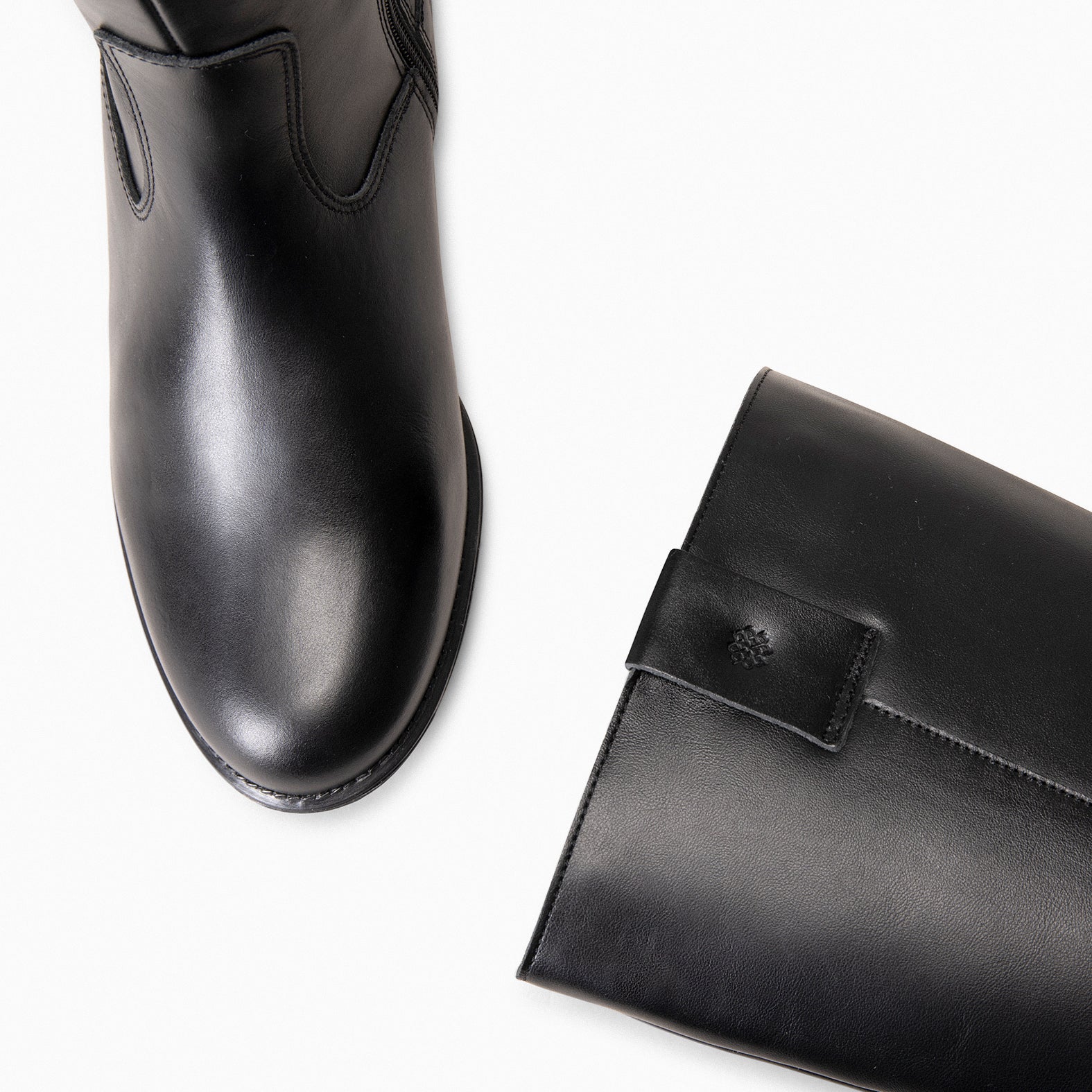 TEXAS - Botas de tacón bajo NEGRO NAPA - miMaO ®
