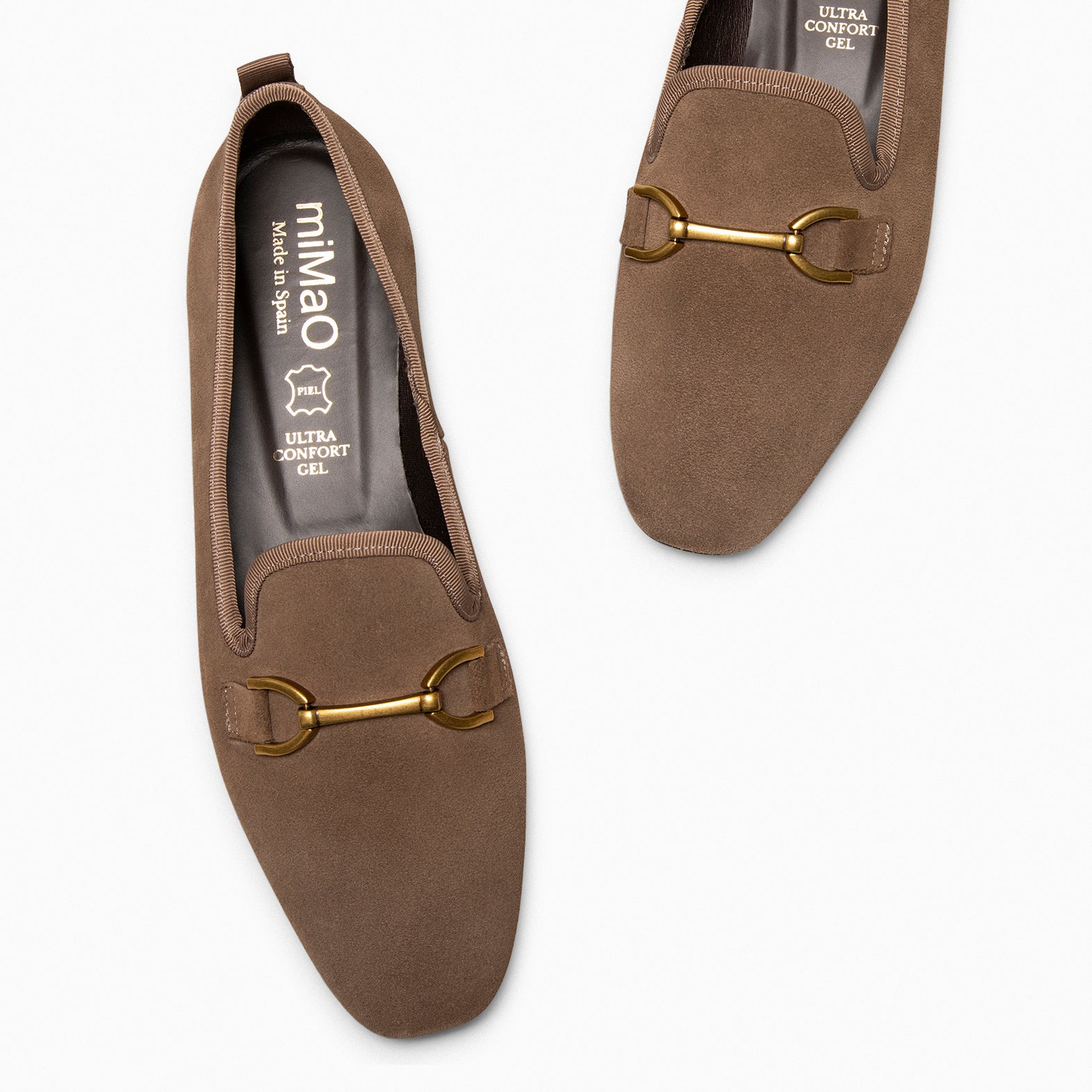 SLIPPER – Mocasines tacón bajo TAUPE - miMaO ®