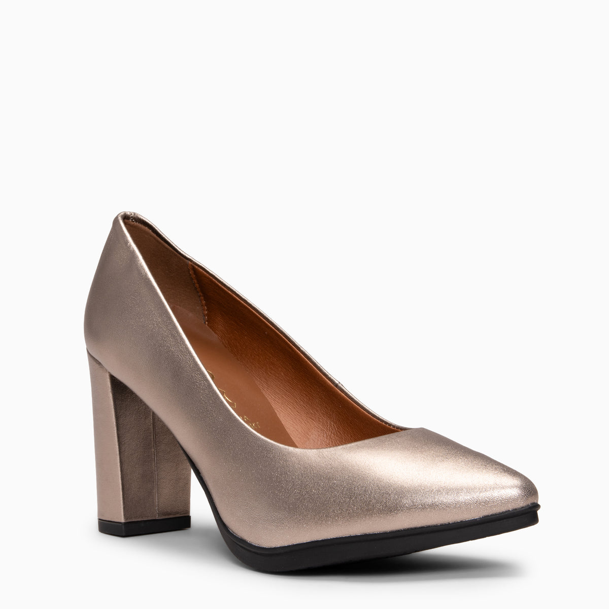 URBAN SPLASH - Zapatos de tacón con piel metalizado PLATINO