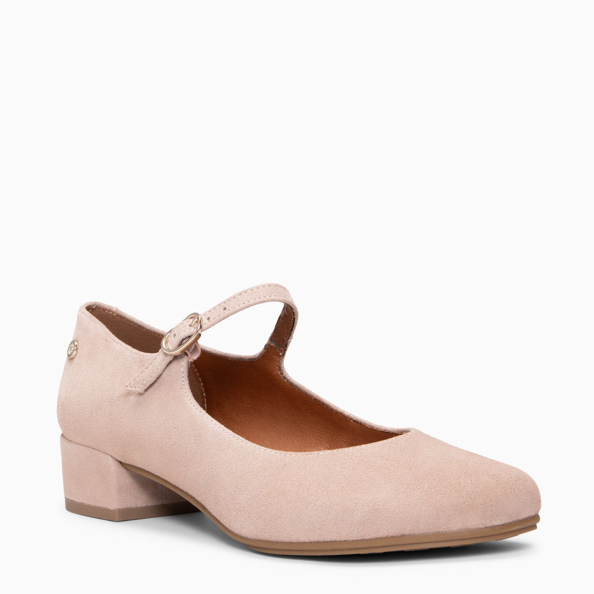 ACACIA - LIGHT PINK Low-Heeled Baresoft Mary Jane 