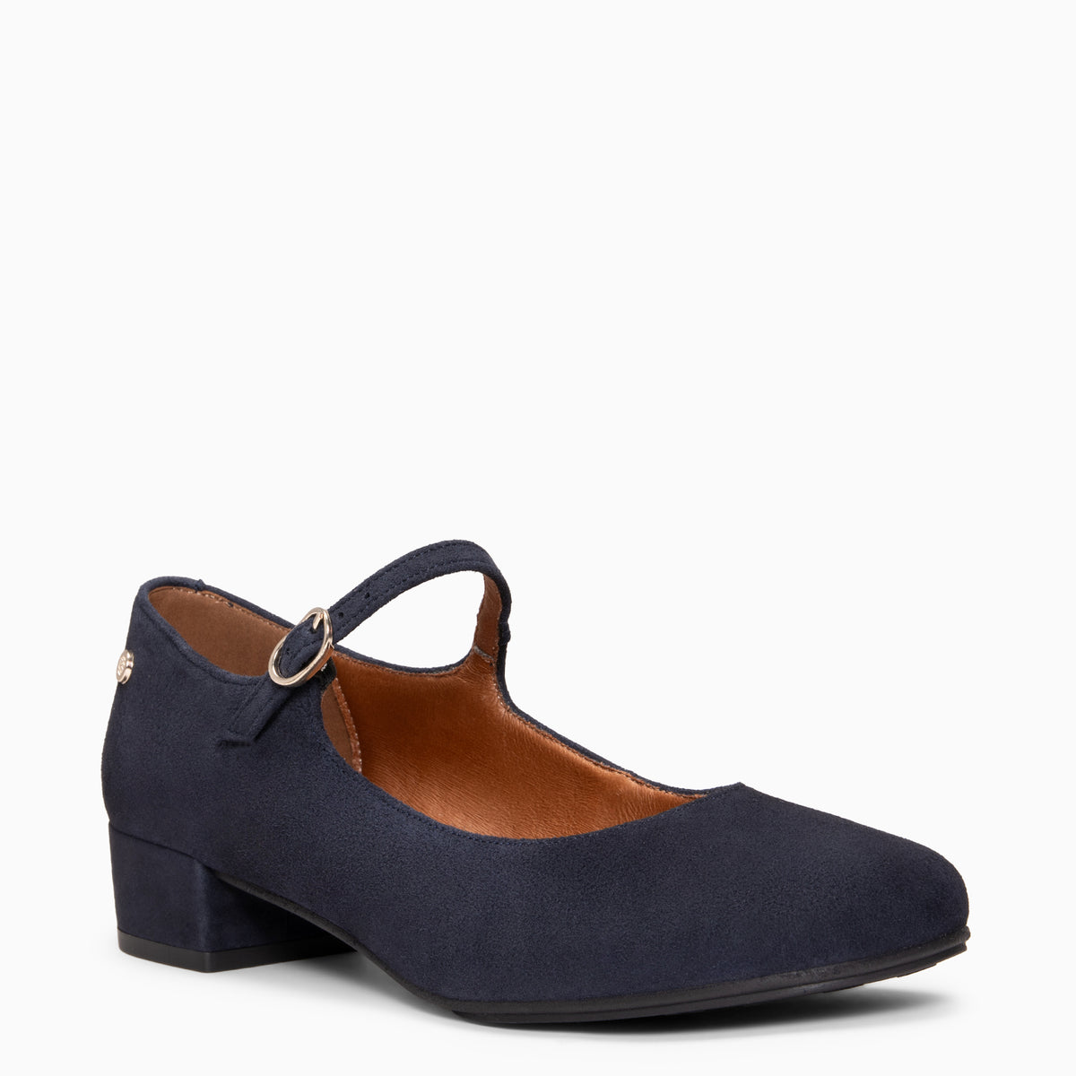 ACACIA - NAVY Low-Heeled Baresoft Mary Jane 