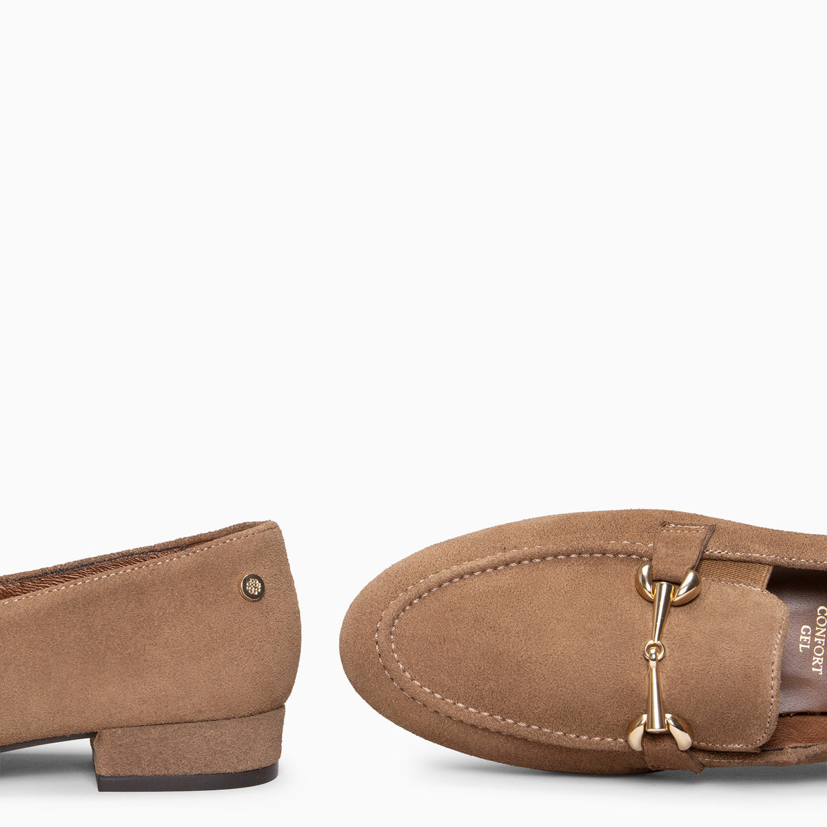 SERENA - Mocasín de piel TAUPE - miMaO ®