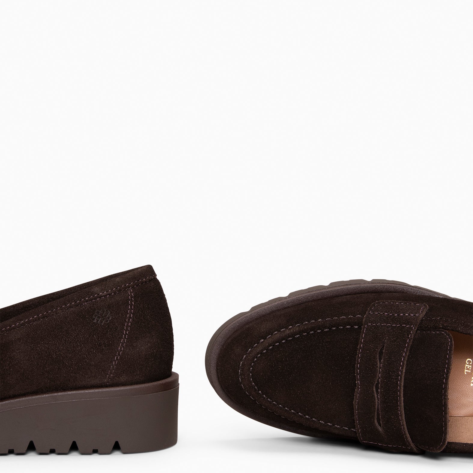 DAFNE - Mocasín con cuña MARRON - miMaO ®