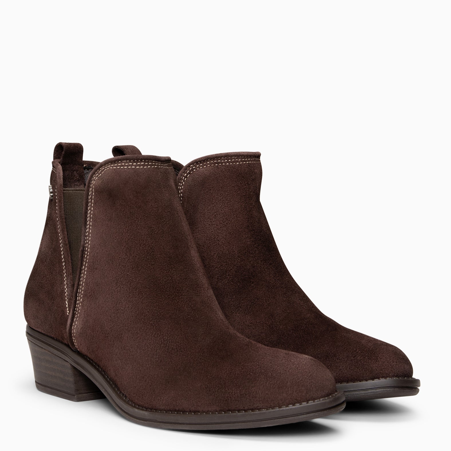 VIANA - Botín bajo con elástico MARRON - miMaO ®