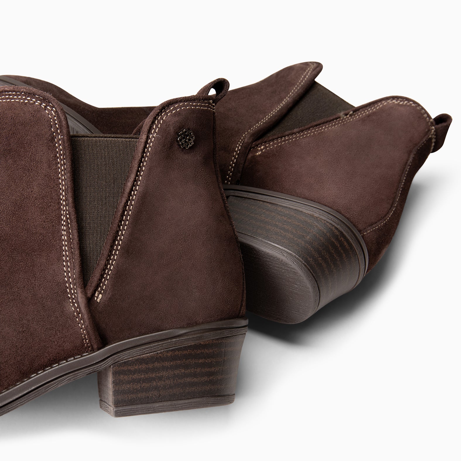 VIANA - Botín bajo con elástico MARRON - miMaO ®