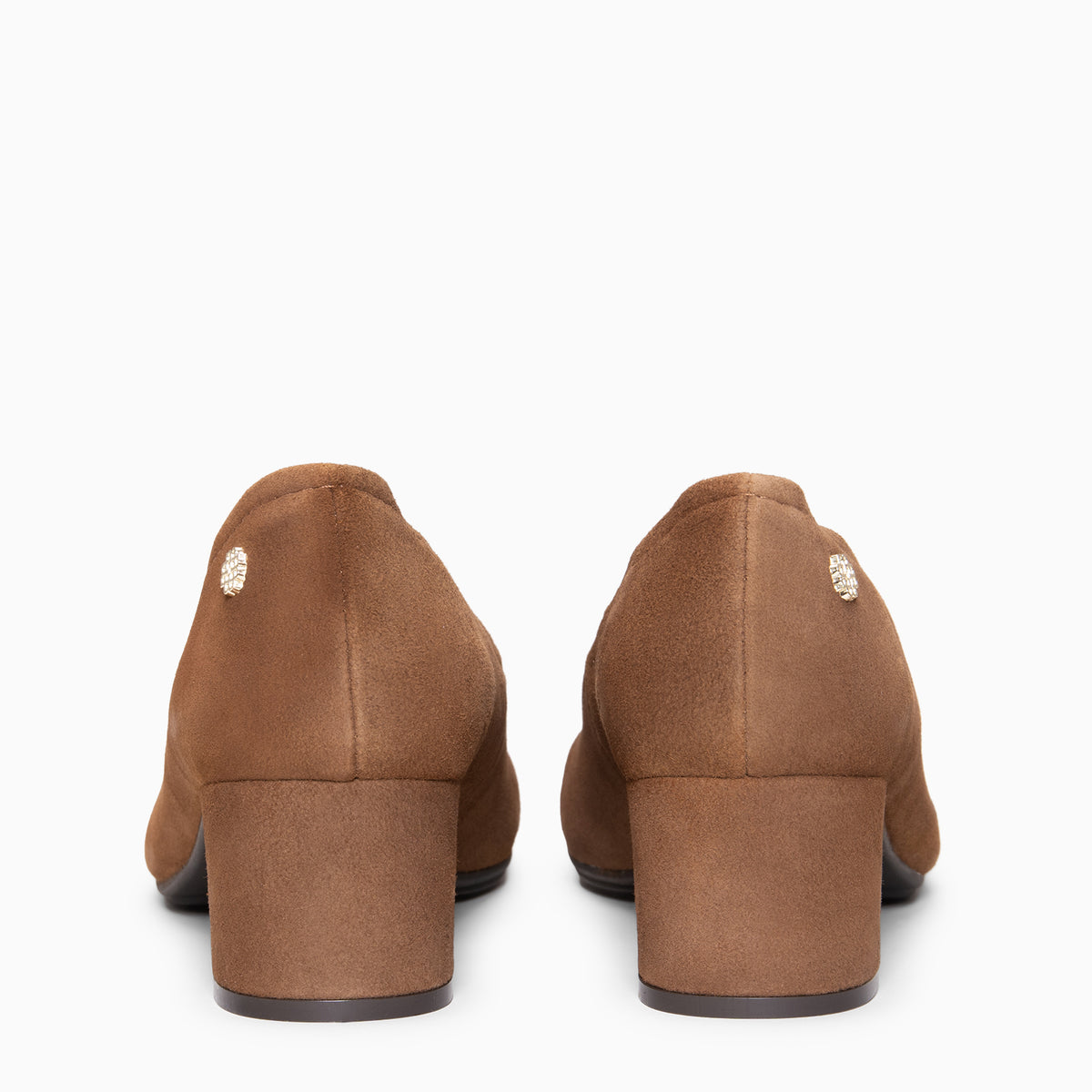 URBAN BARESOFT - Zapatos de salón de tacón ancho MARRON
