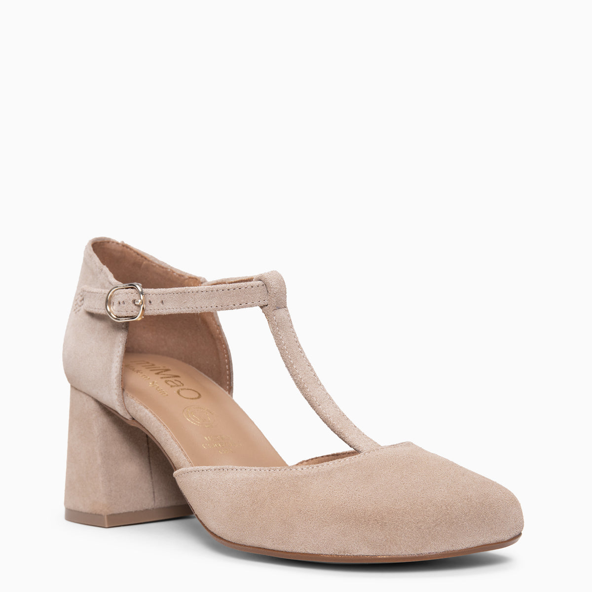 AZUCENA - Zapato baresoft con tacón BEIGE