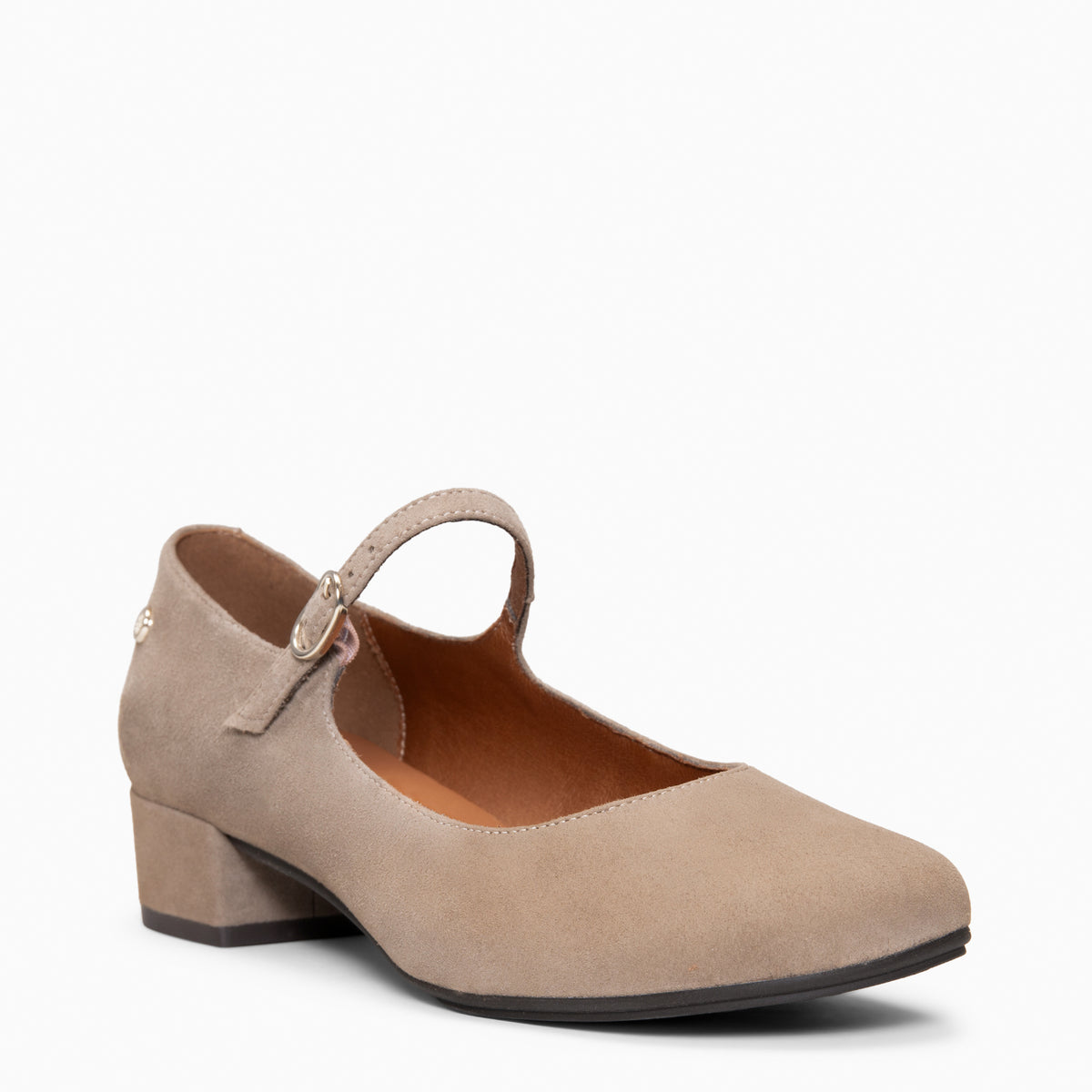 ACACIA - TAUPE Low-Heeled Baresoft Mary Jane 