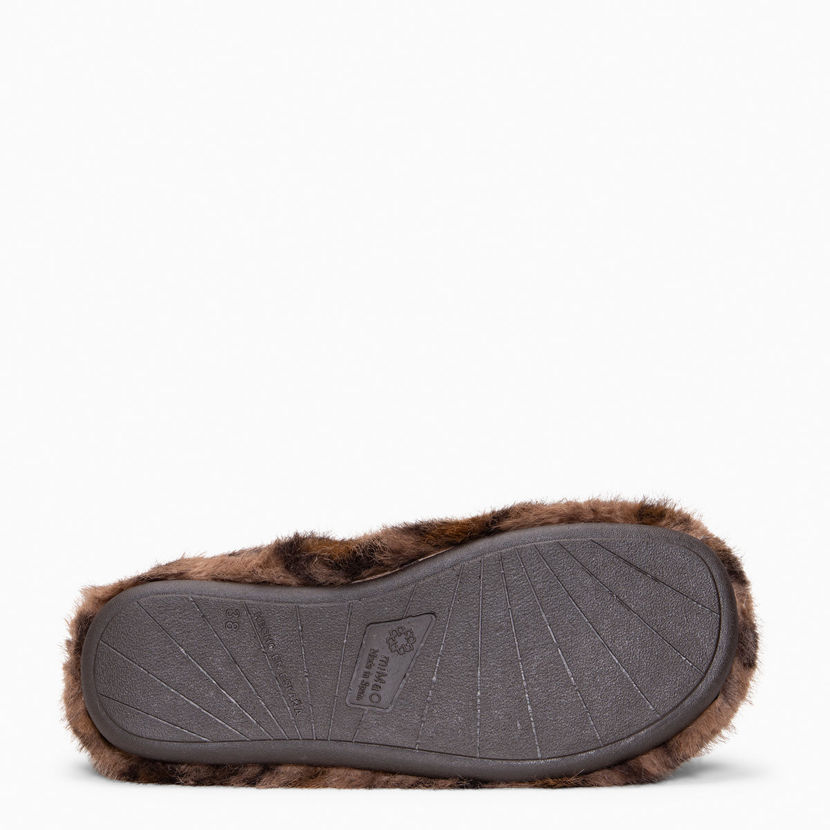 KOMFY DREAMS - Zapatillas de estar por casa ultra suaves LEOPARDO MARRON