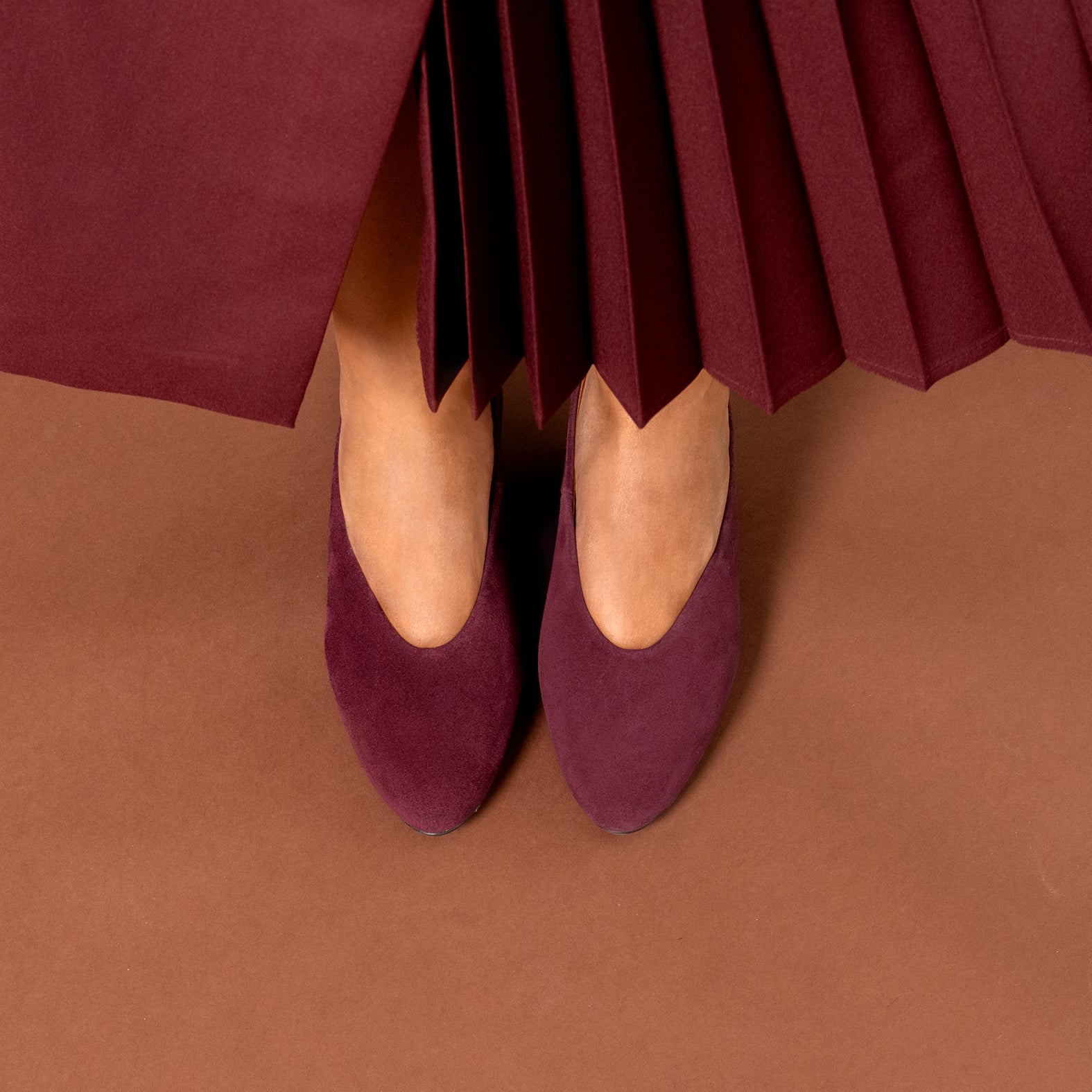 URBAN STYLE - Zapatos de tacón ancho BURDEOS - miMaO ®