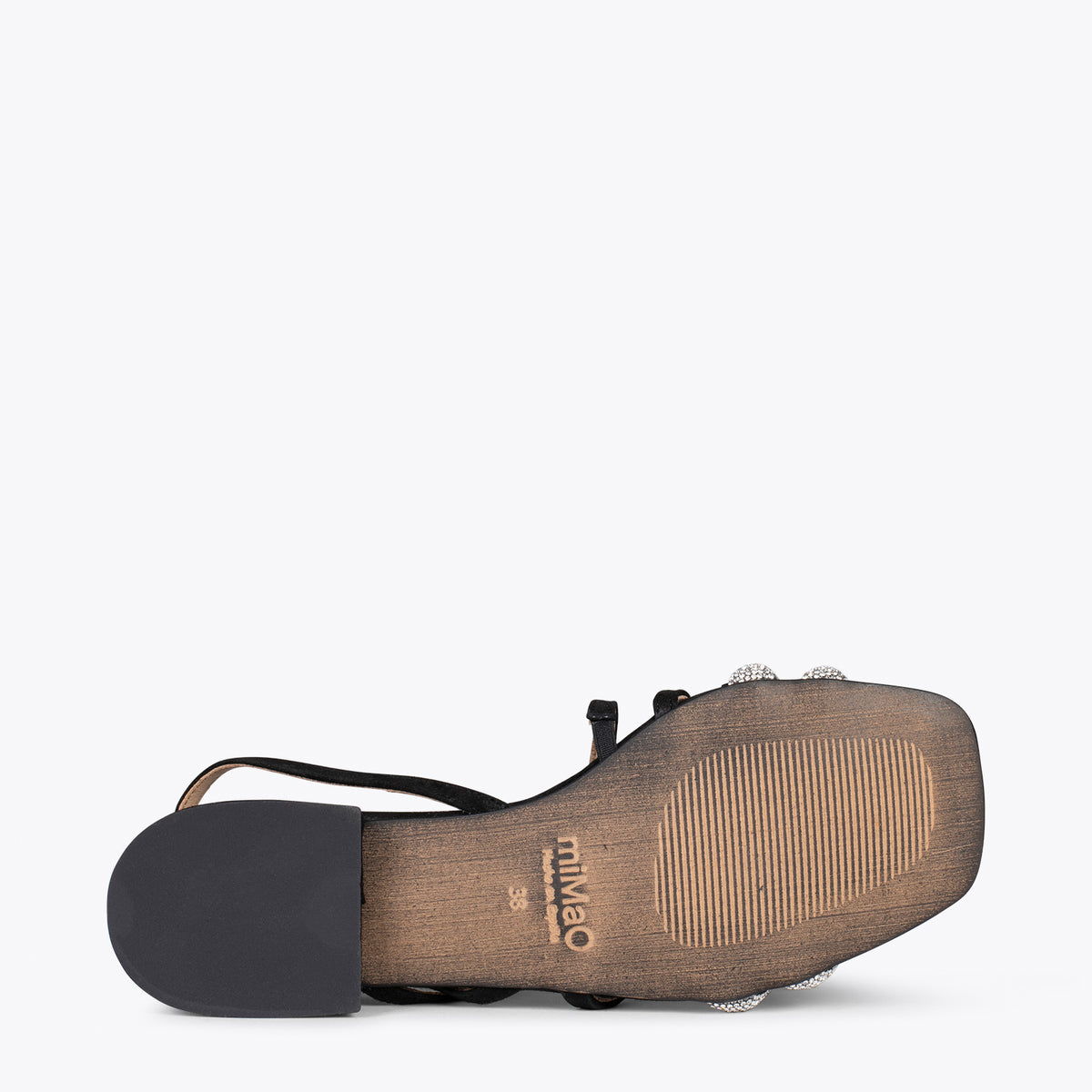 OSLO - Sandalias planas NEGRO