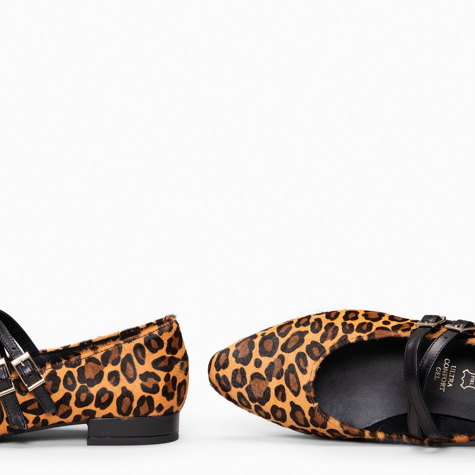 Alana - Merceditas con tacón bajo LEOPARDO - miMaO ®