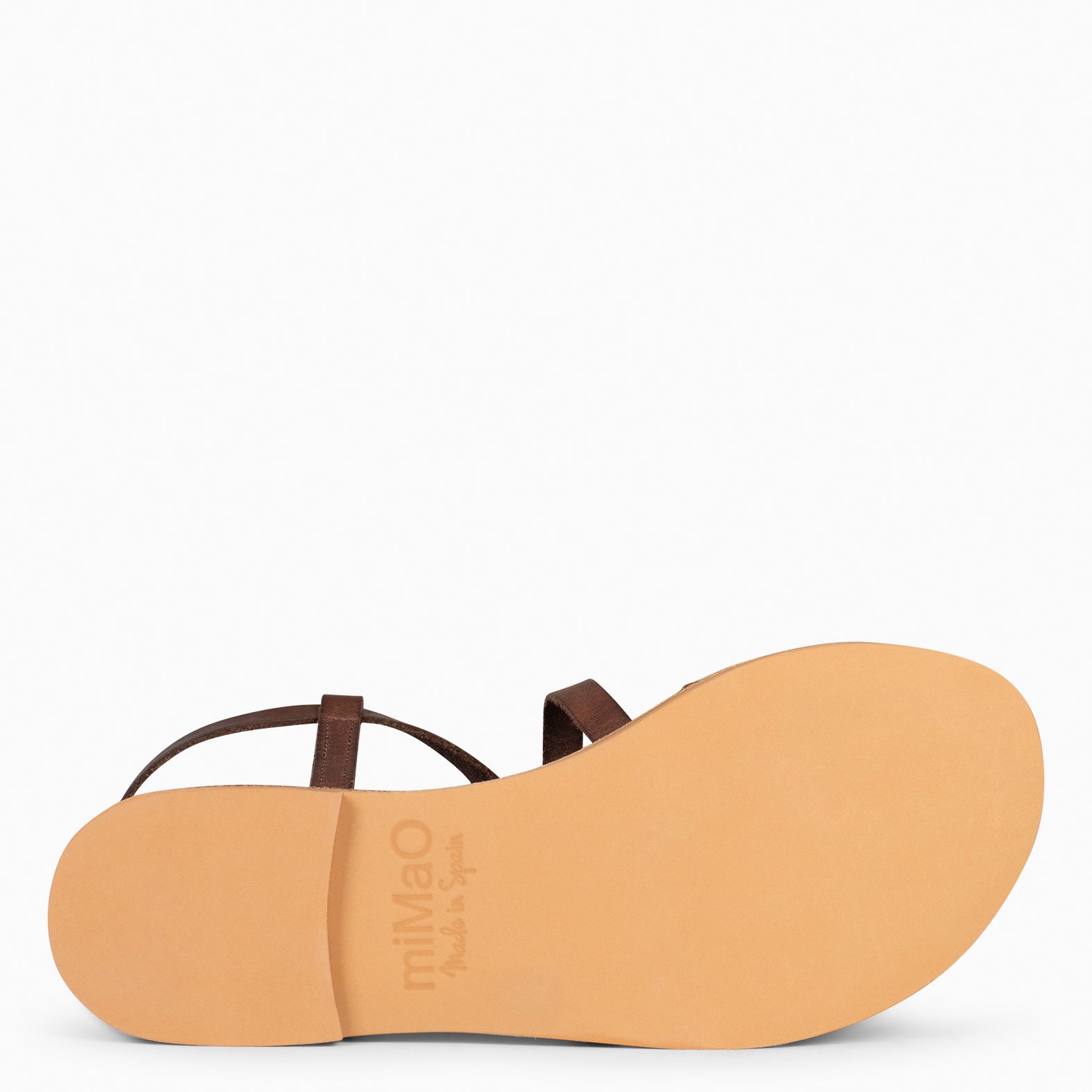IXORA - Sandalias planas de mujer con hebilla MARRÓN