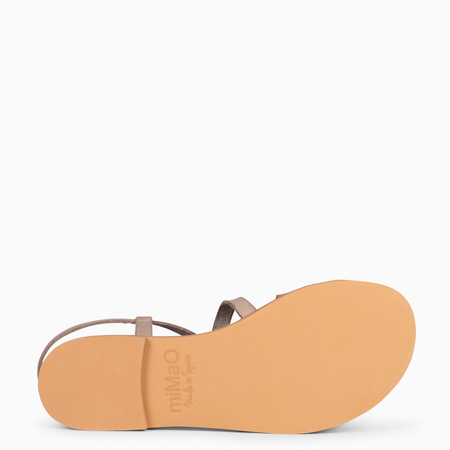 IXORA - Sandalias planas de mujer con hebilla TAUPE