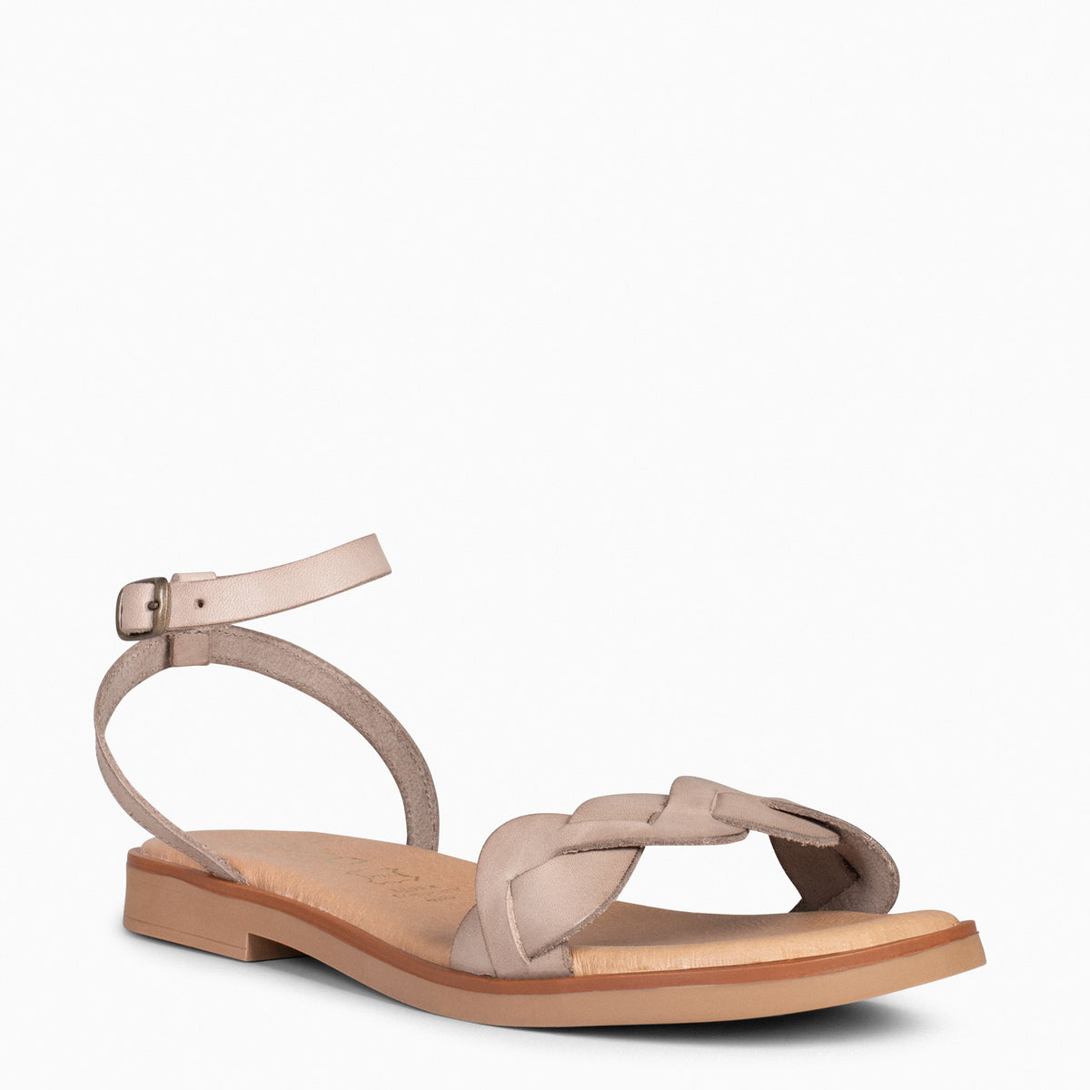 ARECA - Sandalias planas mujer TAUPE