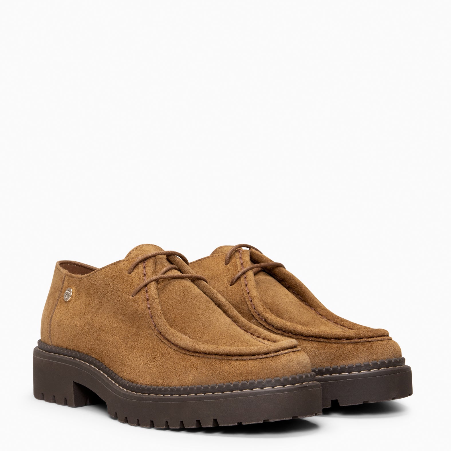YALE – Mocasin con suela track con cordones CUERO - miMaO ®
