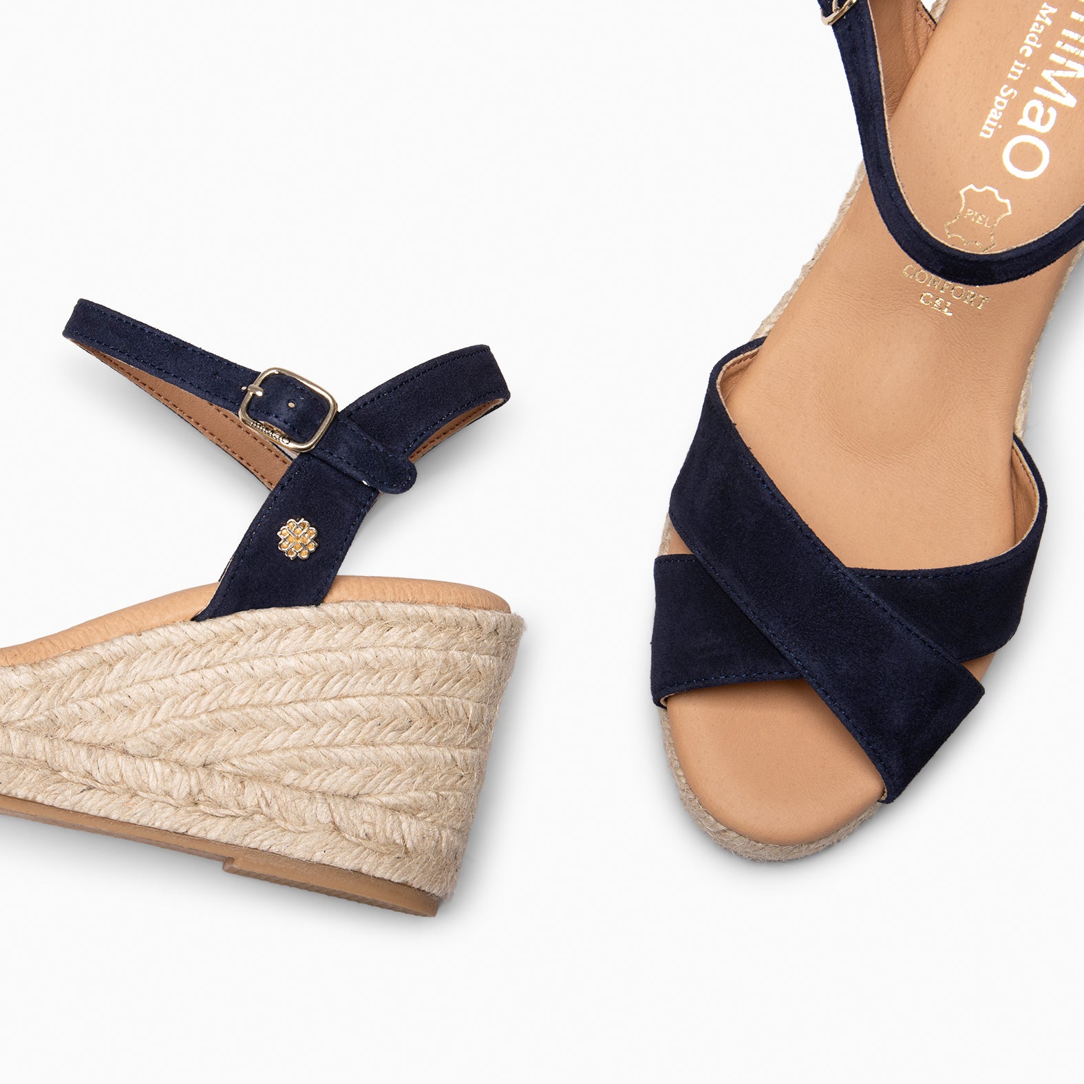CALPE - NAVY SUEDE LEATHER ESPADRILLE 