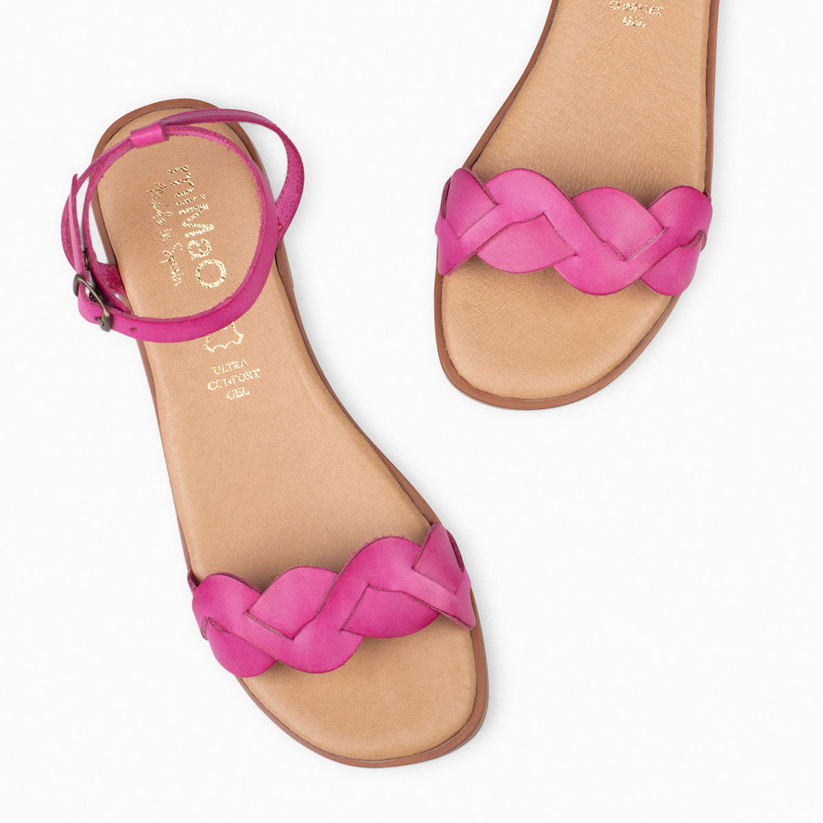 ARECA - Sandalias planas mujer FUCSIA