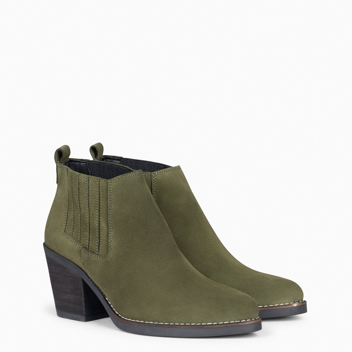 ALABAMA - Botines Cowboy de Mujer KAKI
