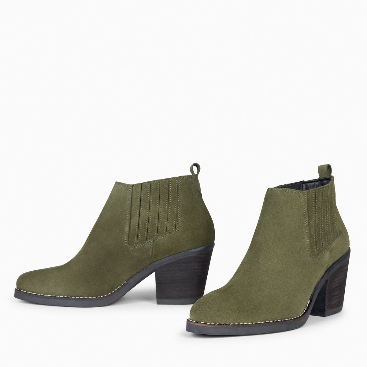 ALABAMA - Botines Cowboy de Mujer KAKI