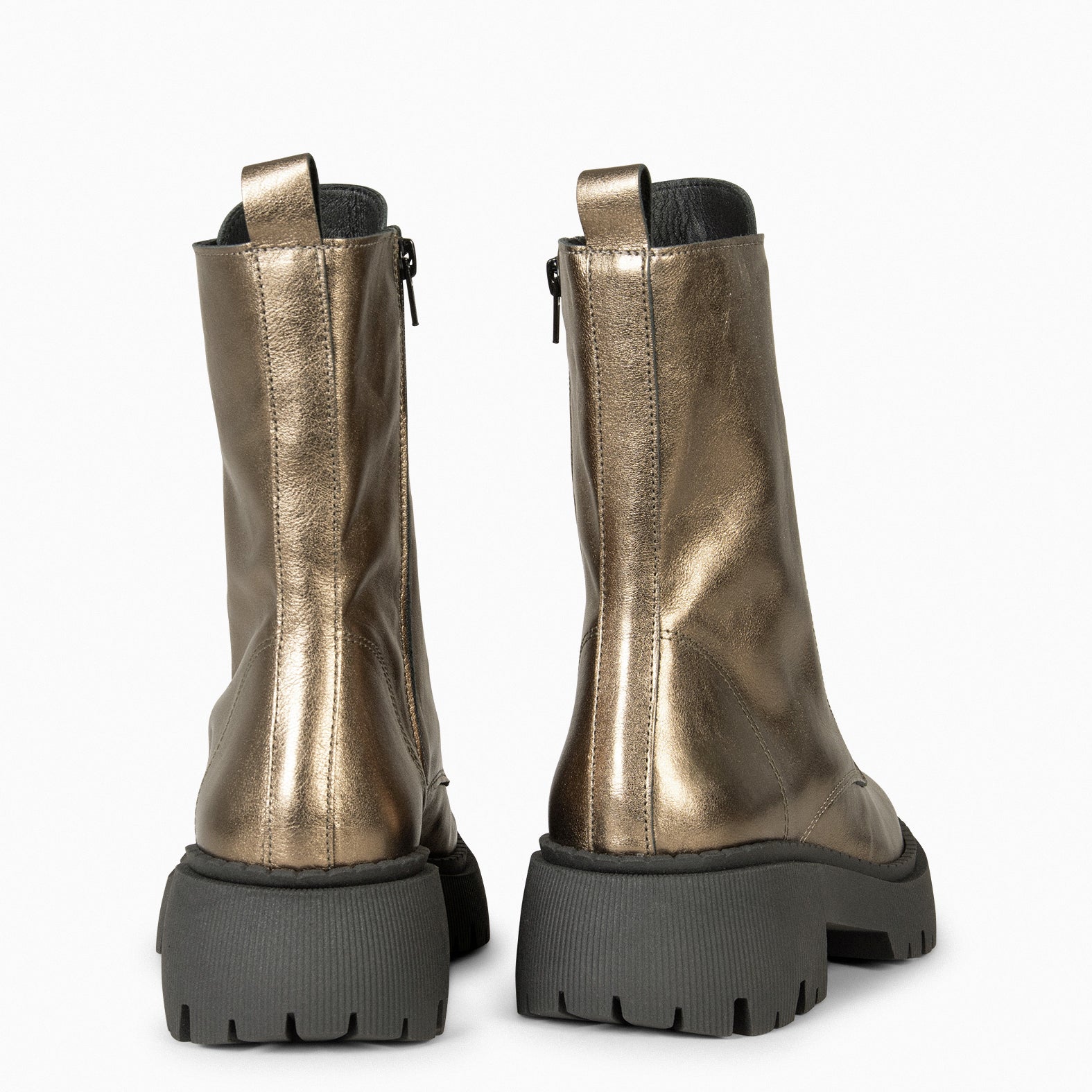 HALEN – Bottines militaires à semelle crantée DORÉ