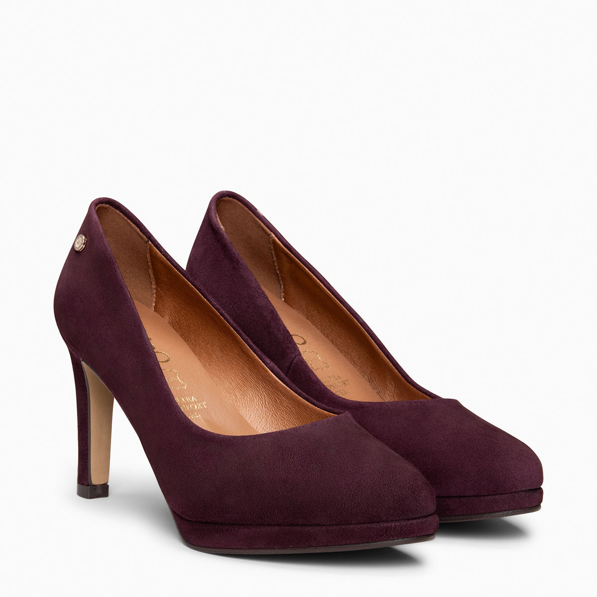 PLATAFORMA - Zapatos de tacón alto y plataforma CIRUELA