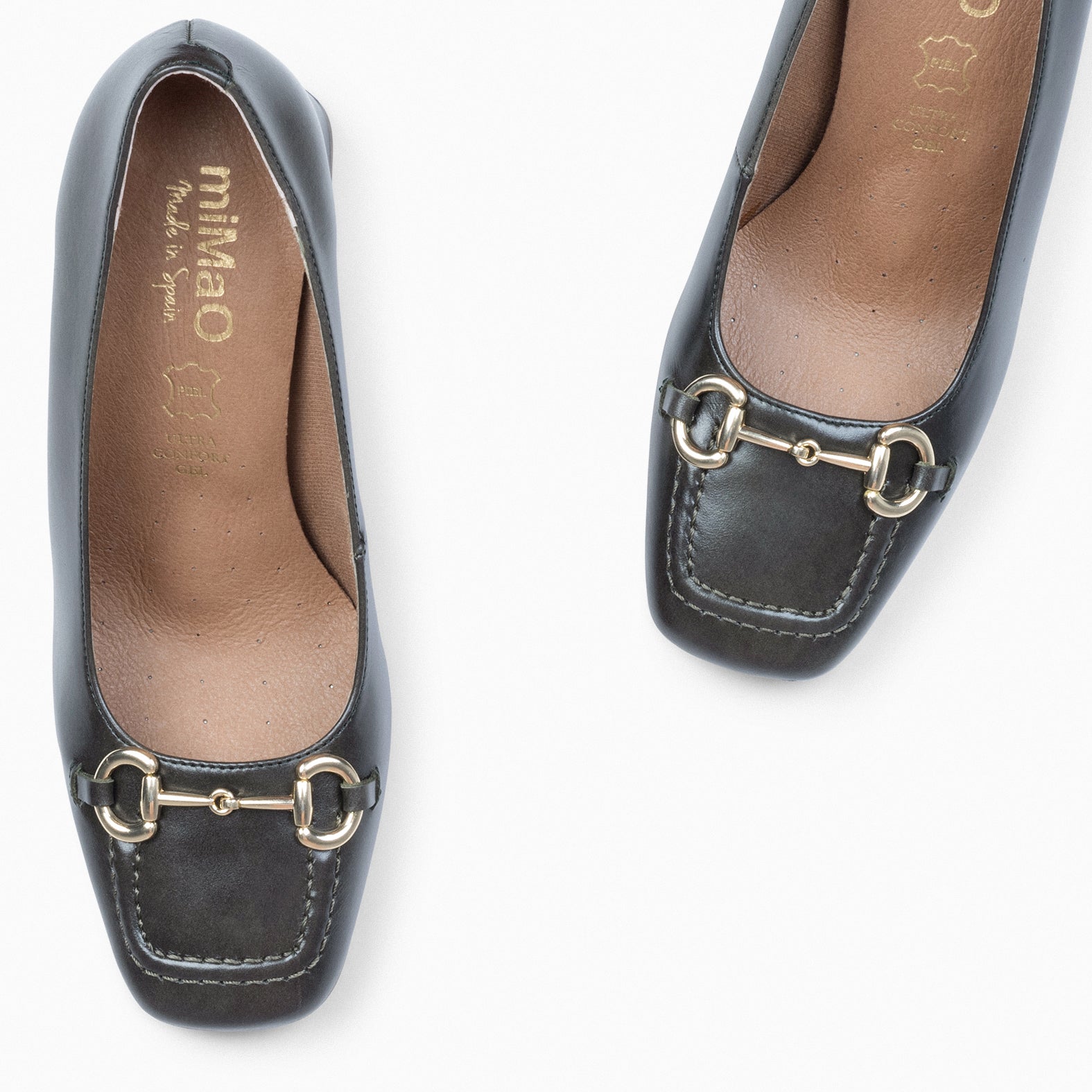 MÍA – Zapatos con tacón bloque VERDE