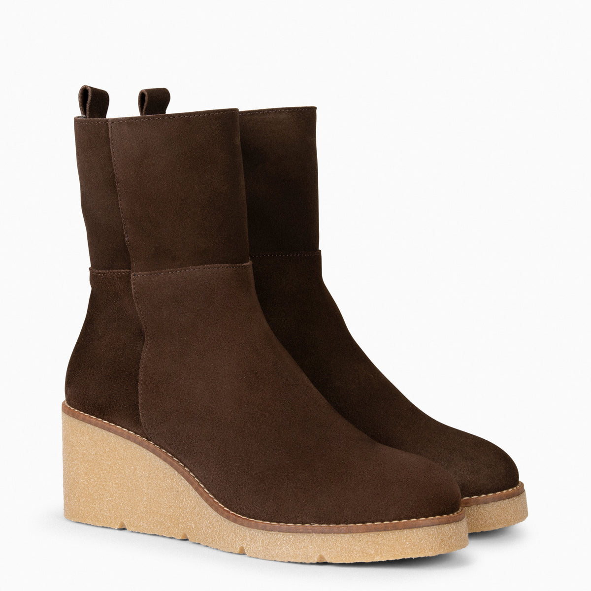 NUK - Botines con cuña alta MARRON - miMaO ®