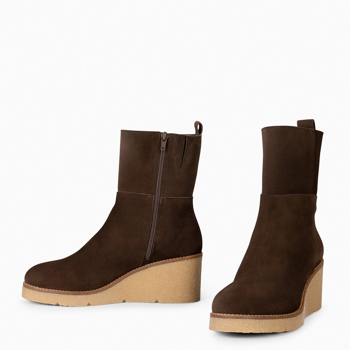NUK - Botines con cuña alta MARRON - miMaO ®