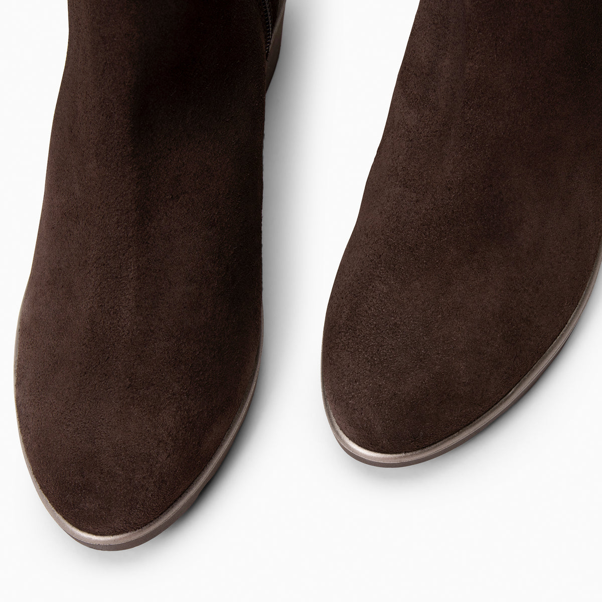 LULEA - BROWN Water-repellent suede wedge ankle boots