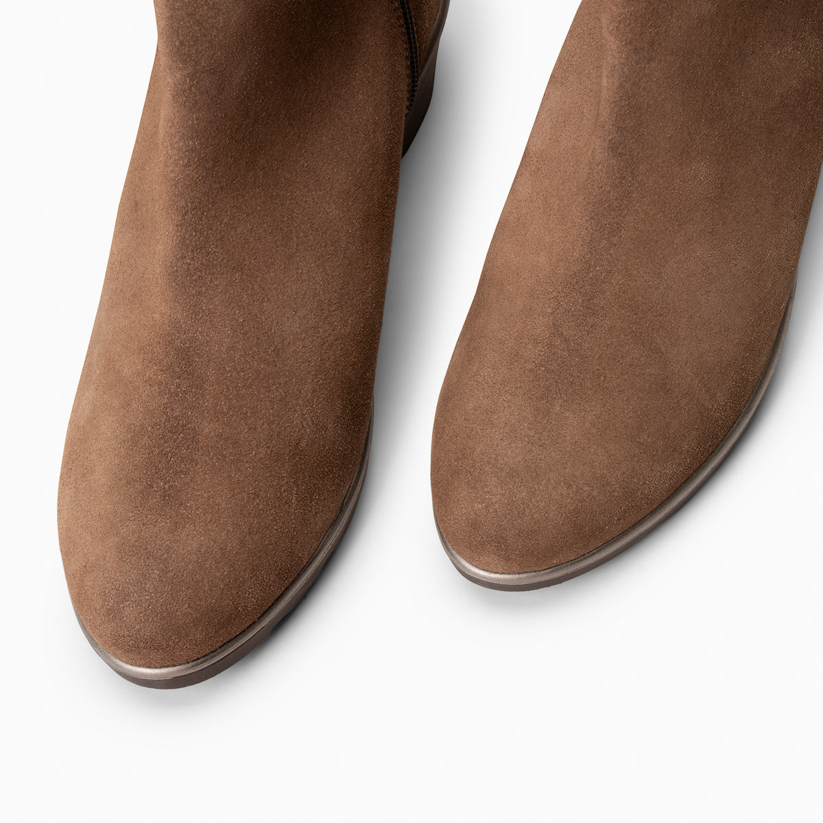 LULEA - TAUPE Water-repellent suede lwedge ankle boots