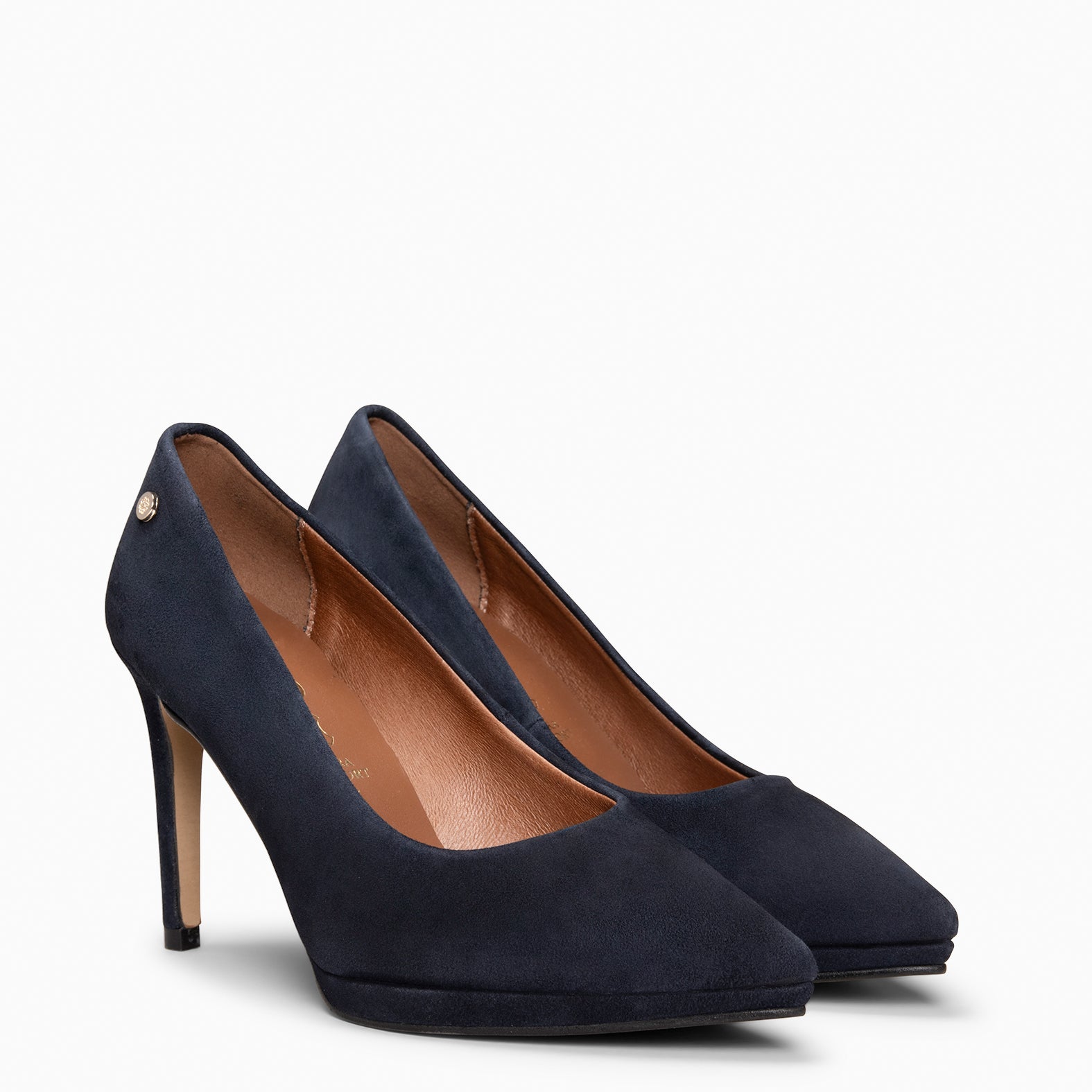 LAUREN – Zapato de tacón alto en piel MARINO - miMaO ®