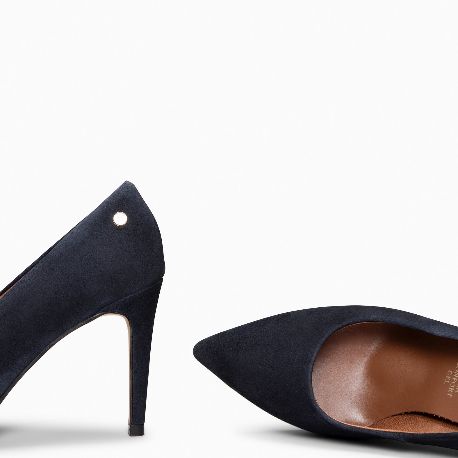 LAUREN – Zapato de tacón alto en piel MARINO - miMaO ®