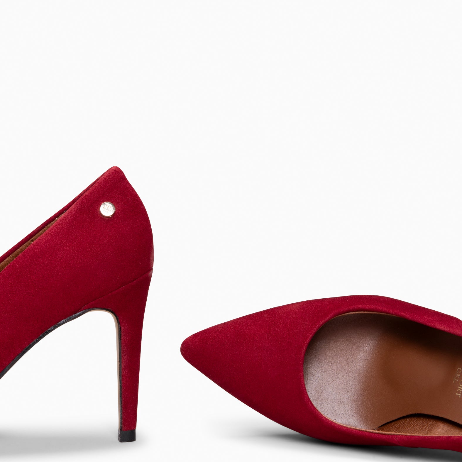 LAUREN – Zapato de tacón alto en piel BURDEOS - miMaO ®