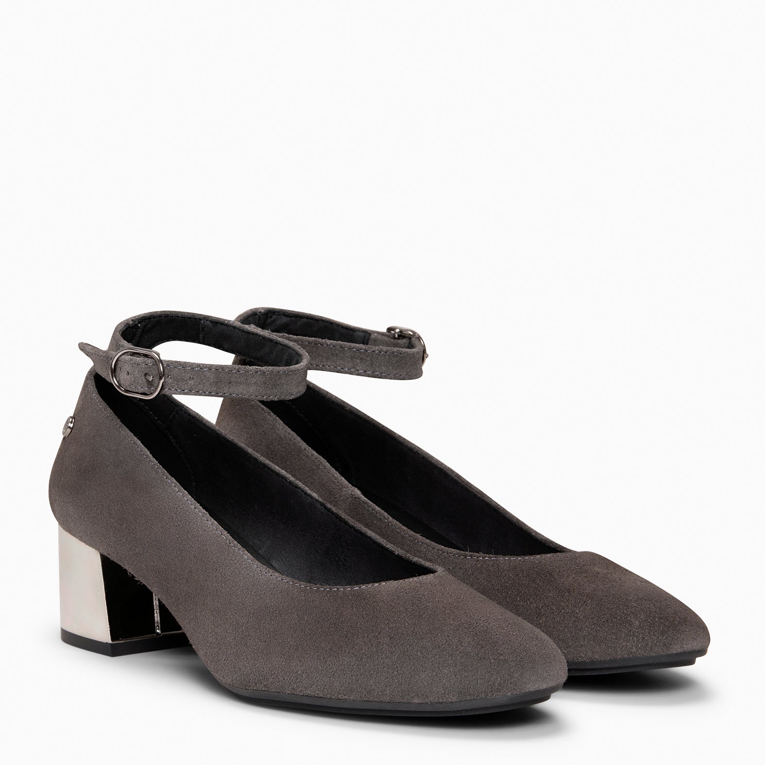 URBAN STAR - Zapato de tacón medio GRIS - miMaO ®