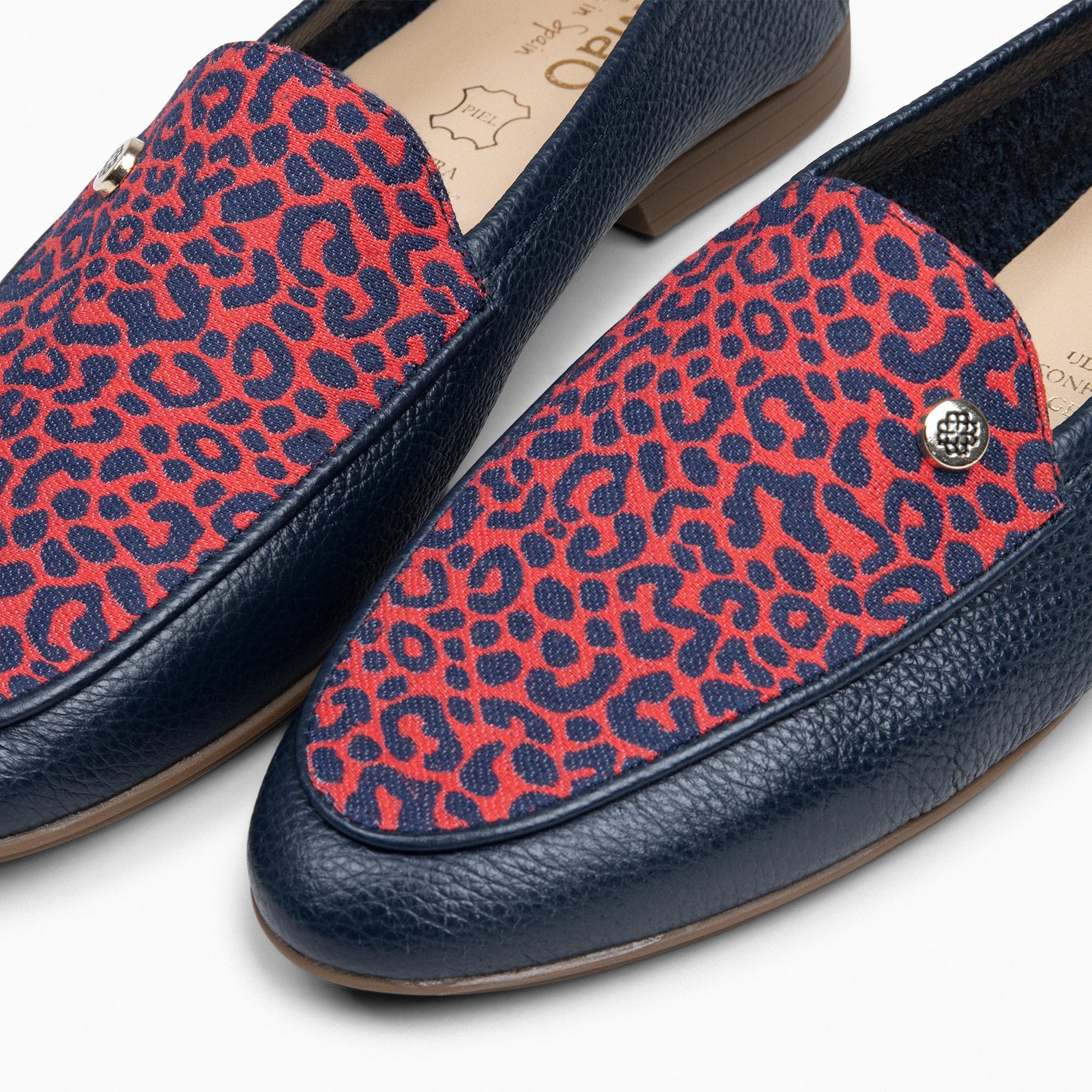 STYLE SAUVAGE - MOCASSINS DE SALTO BAIXO AZUL-MARINHO