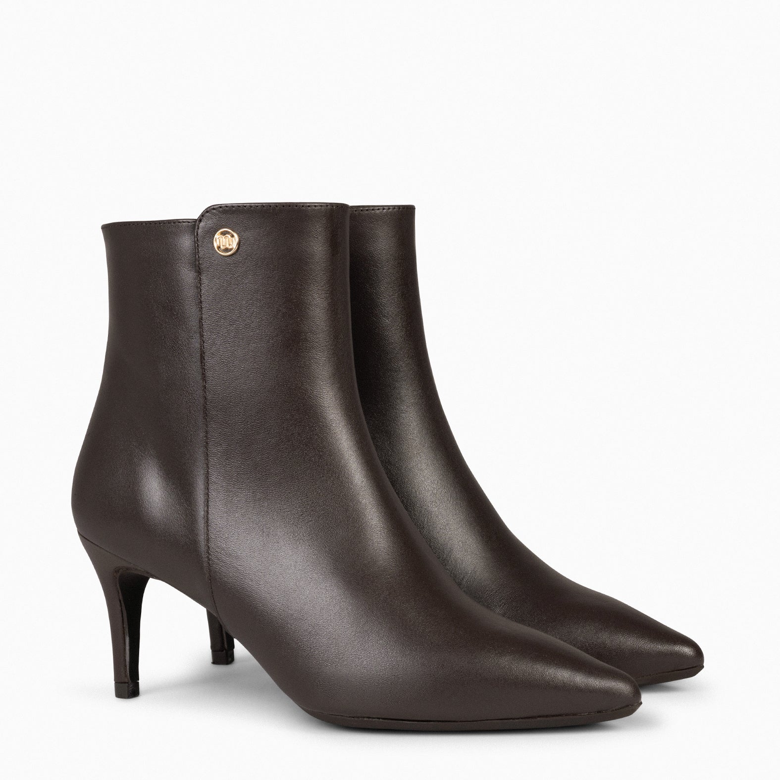 NIGHT – BROWN Elegant nappa booties