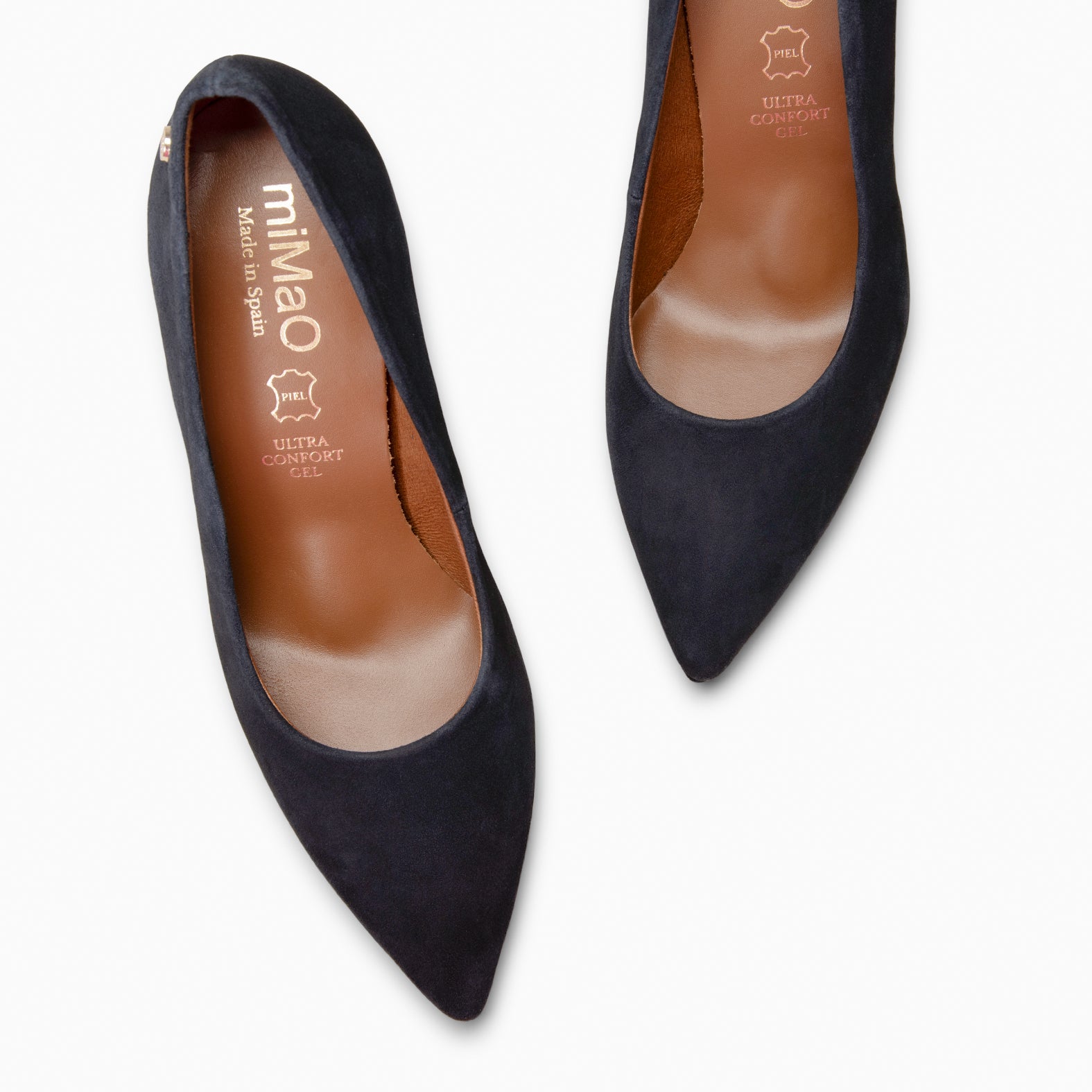 LAUREN – Zapato de tacón alto en piel MARINO - miMaO ®