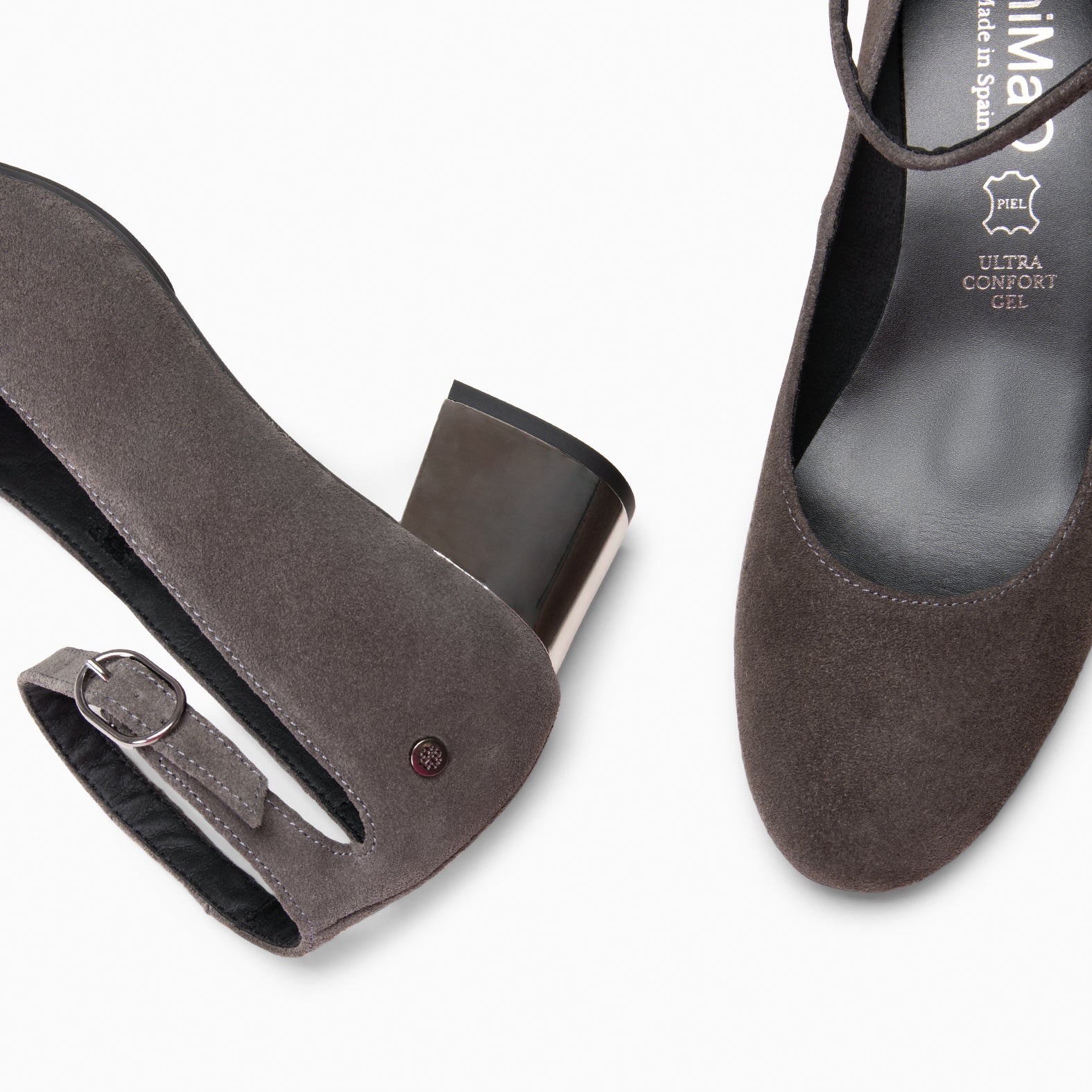 URBAN STAR - Zapato de tacón medio GRIS - miMaO ®