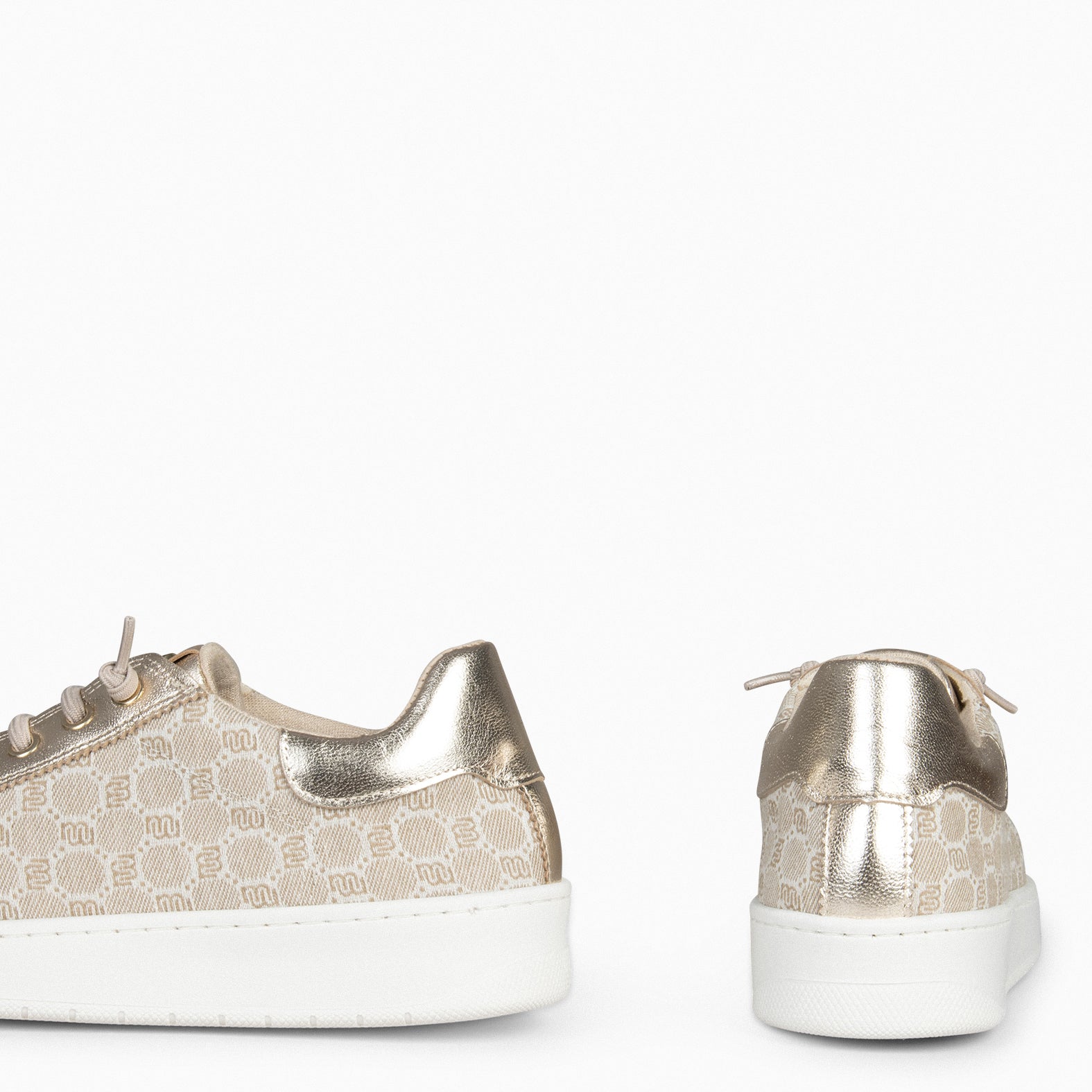 TOULOUSE - Zapatillas cordones elásticos BEIGE