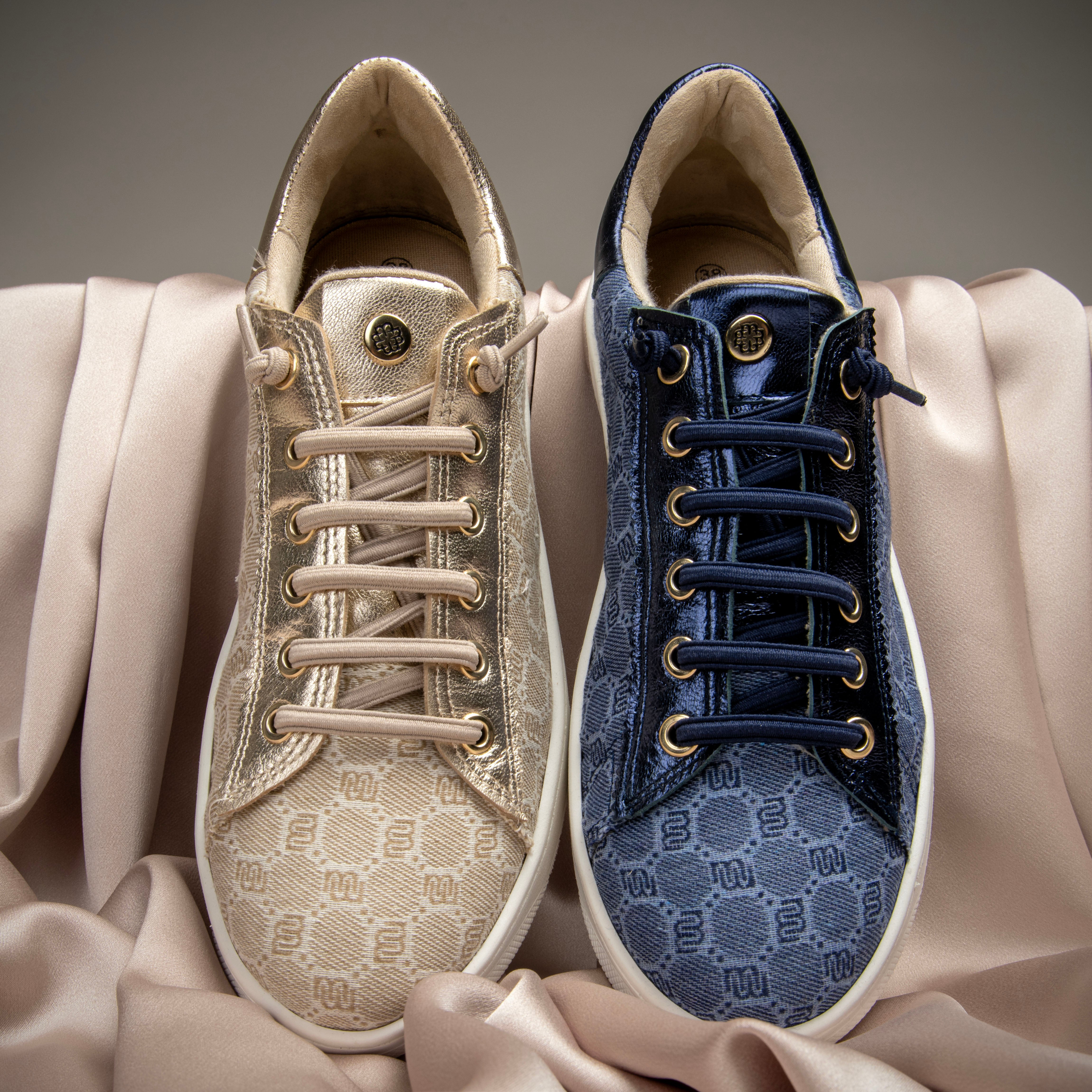 TOULOUSE - BLUE SNEAKERS WITH ELASTIC LACES