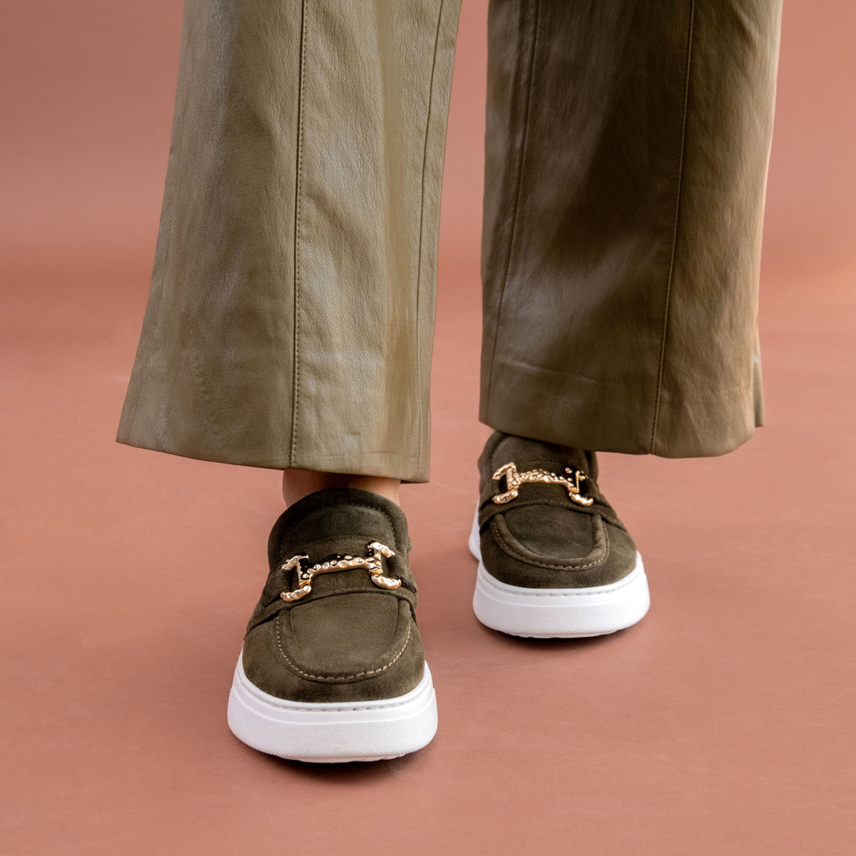 INVICTA - Mocasines con suela tipo sneaker VERDE