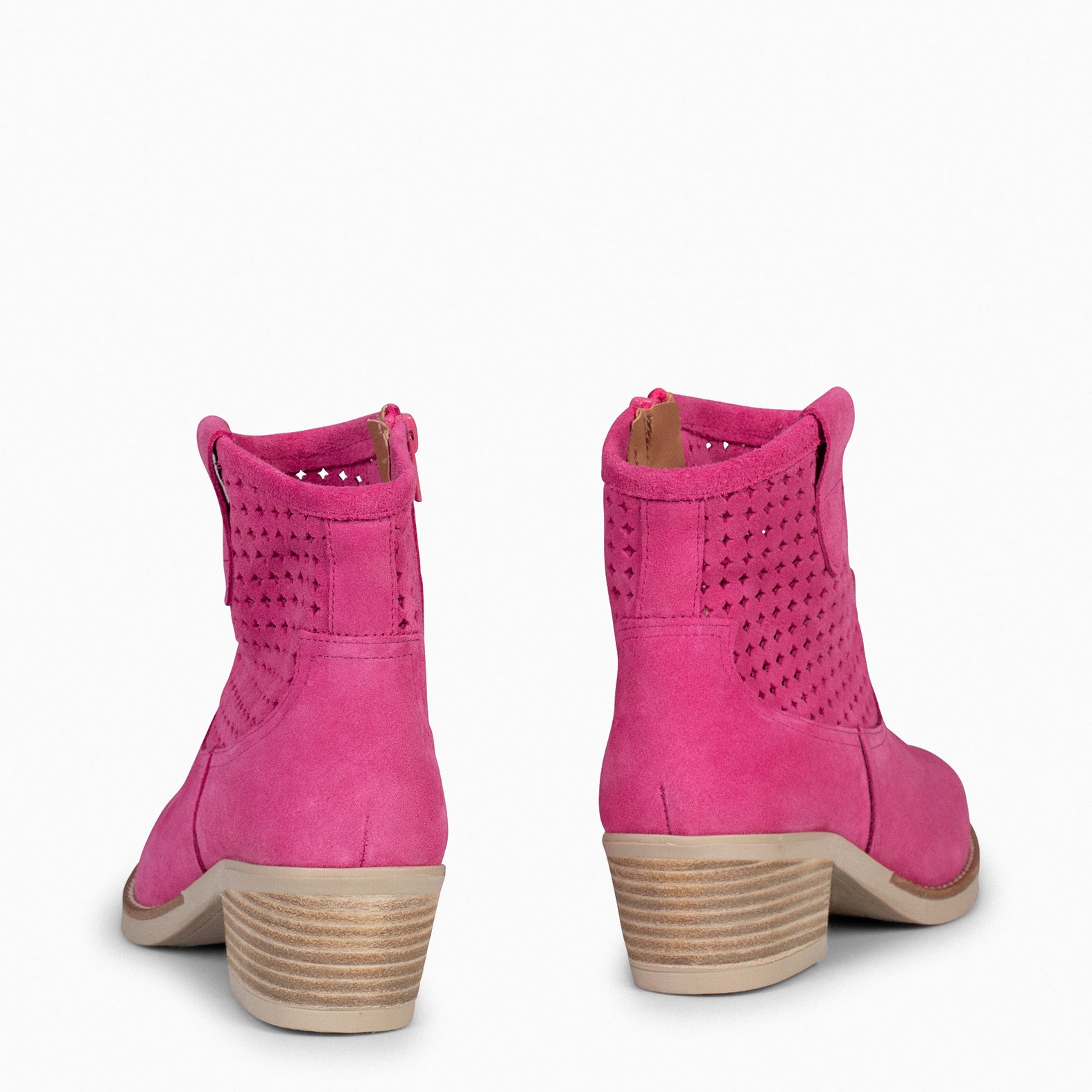 HOUSTON – Botas de cowboy com salto ROSA