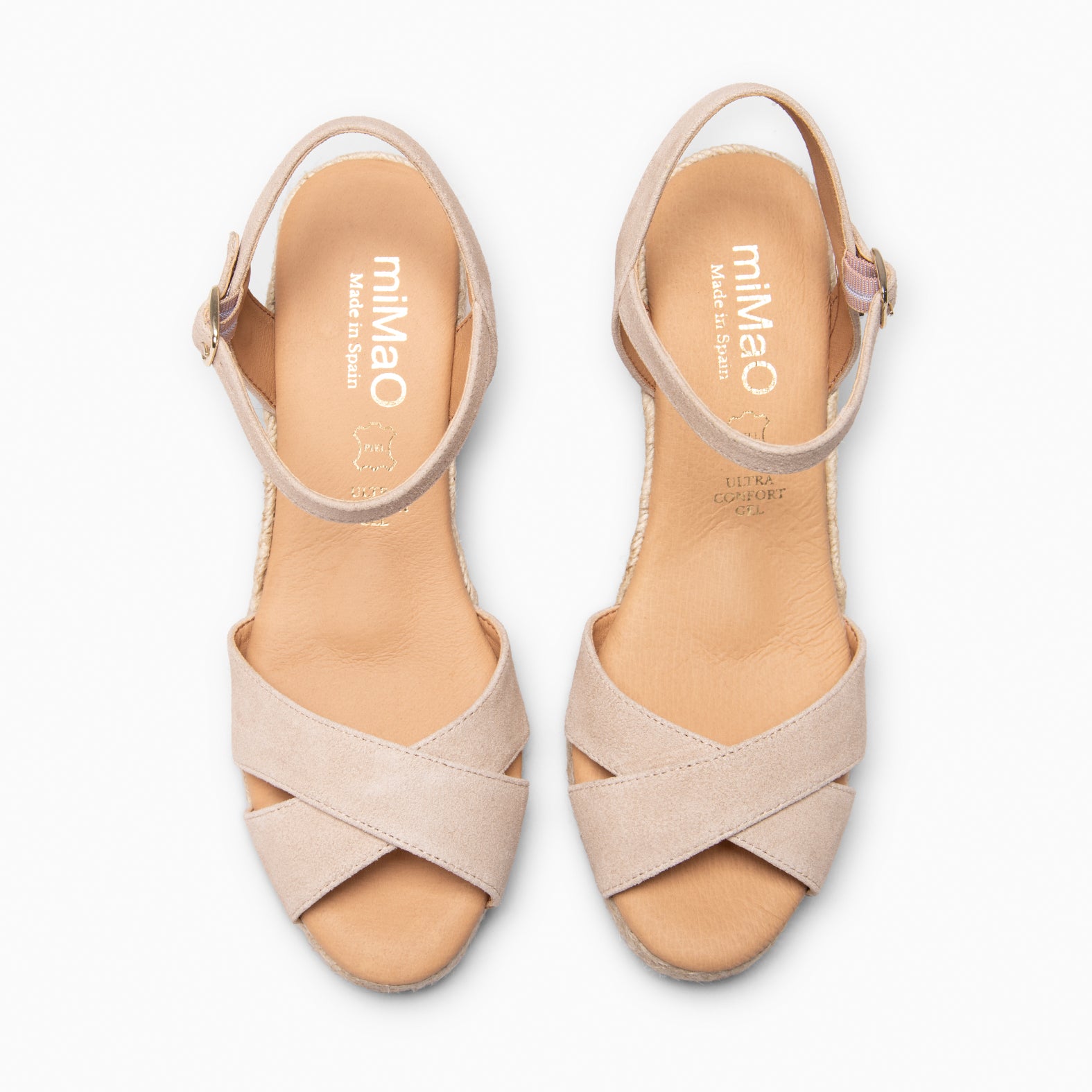 CALPE - BEIGE SUEDE LEATHER ESPADRILLE 