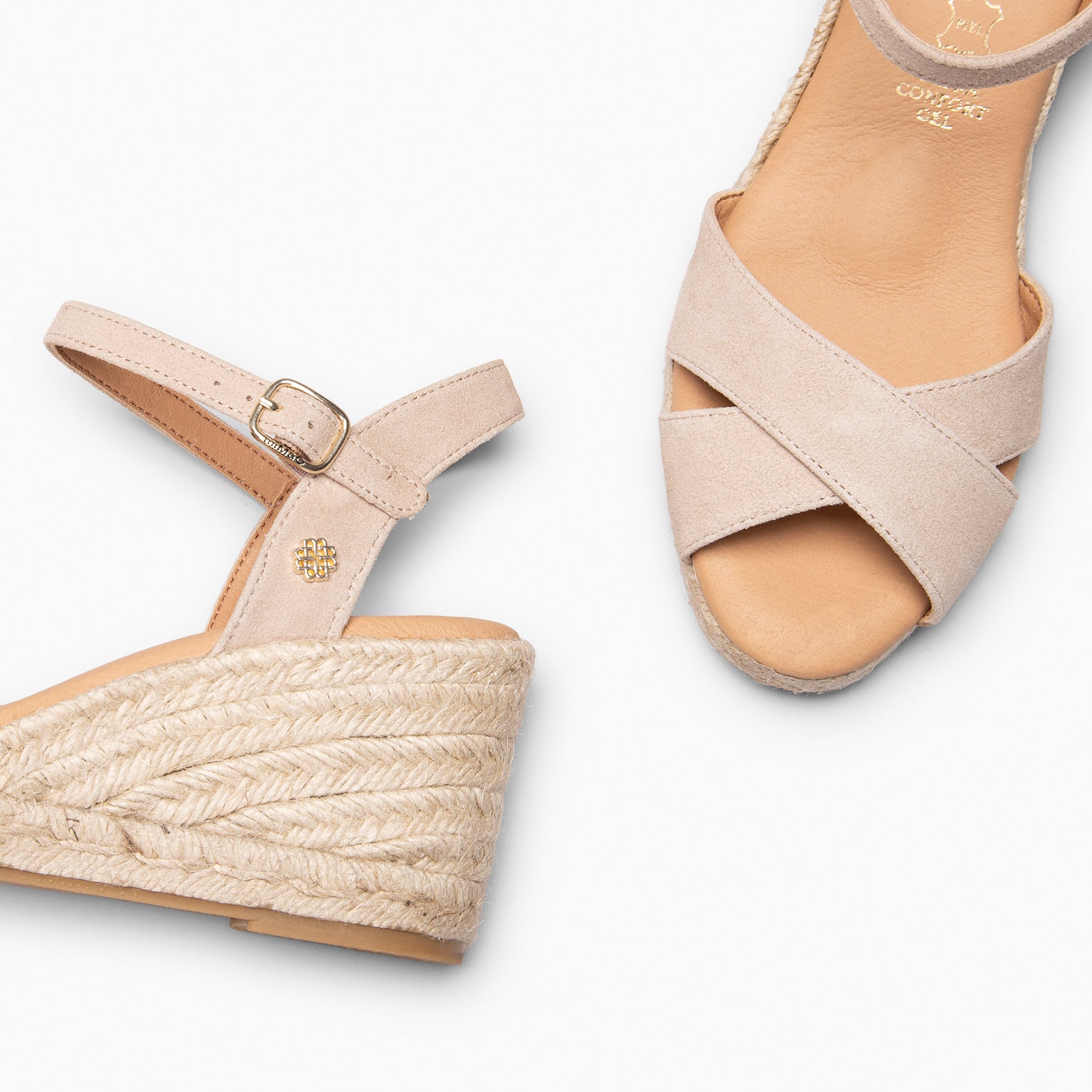 CALPE - BEIGE SUEDE LEATHER ESPADRILLE 