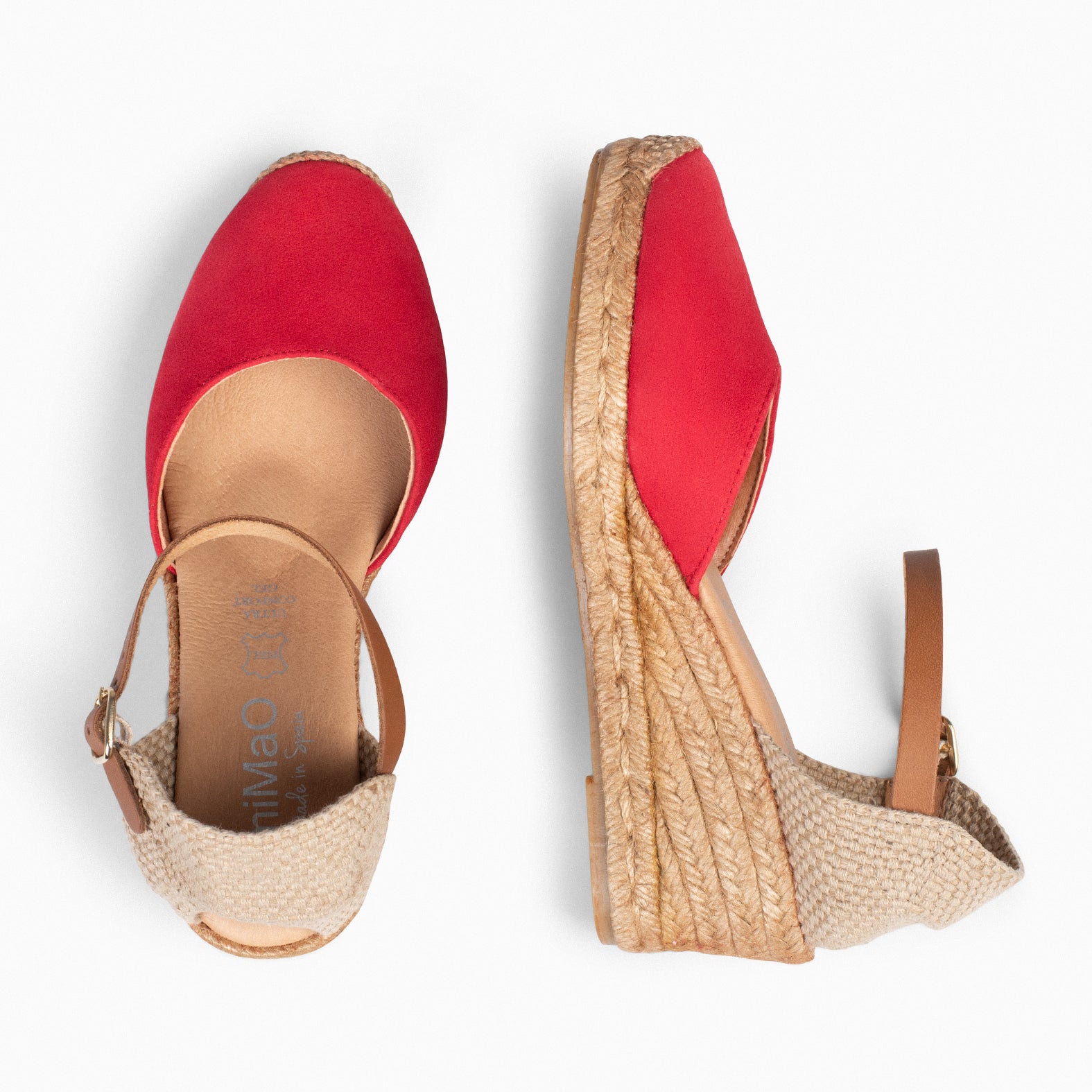 ALTEA - Cuñas de esparto bajas ROJO - miMaO ®