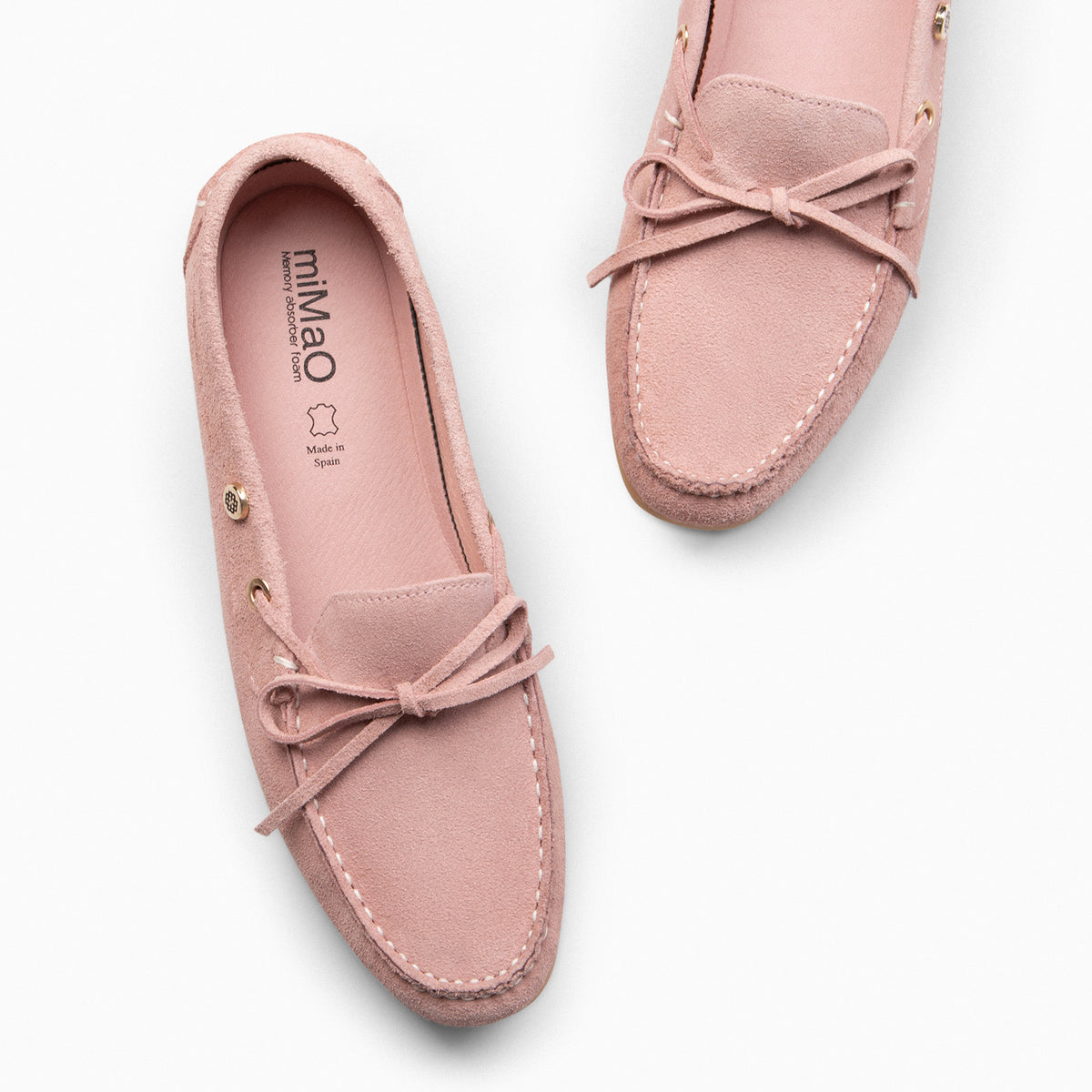LAZO - Mocasines planos de mujer con plantilla extraíble NUDE