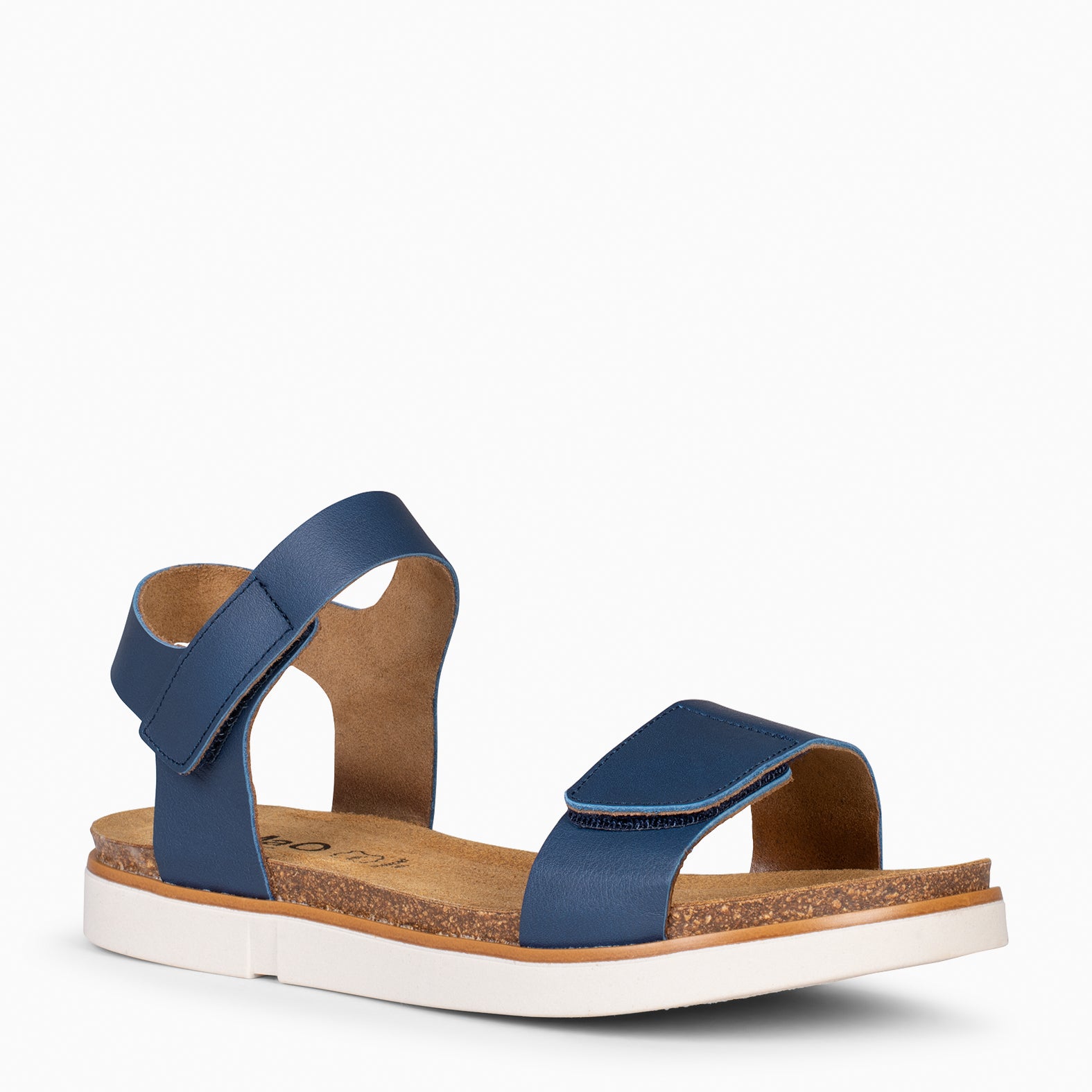 ARALIA - Sandalias planas con tiras de velcro MARINO - miMaO ®
