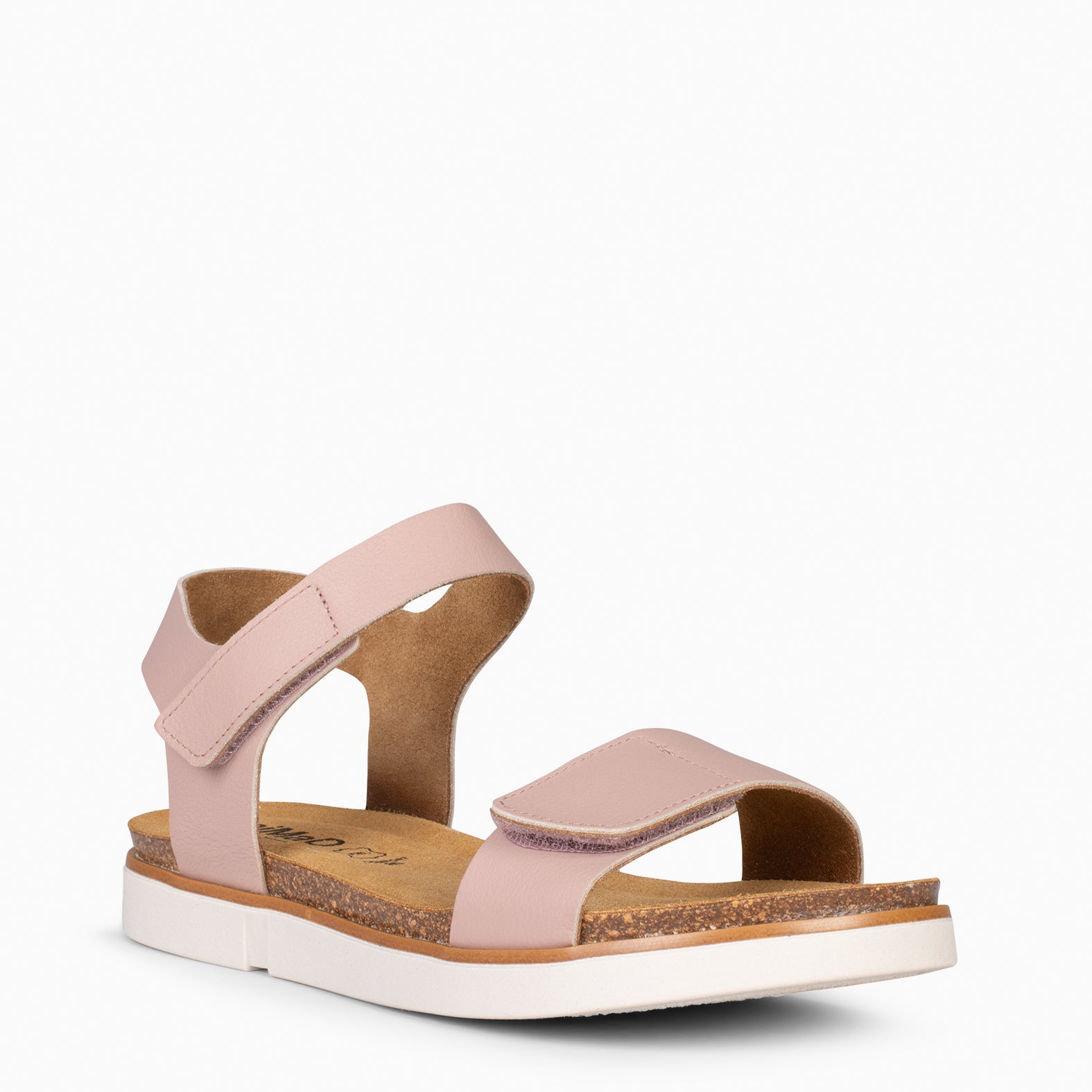 ARALIA - Sandalias planas con tiras de velcro NUDE - miMaO ®