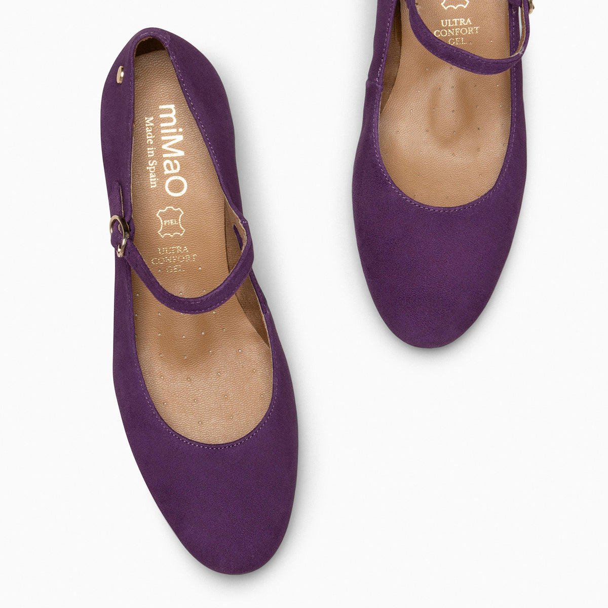 NORA – PURPLE Mary-jane with low heel